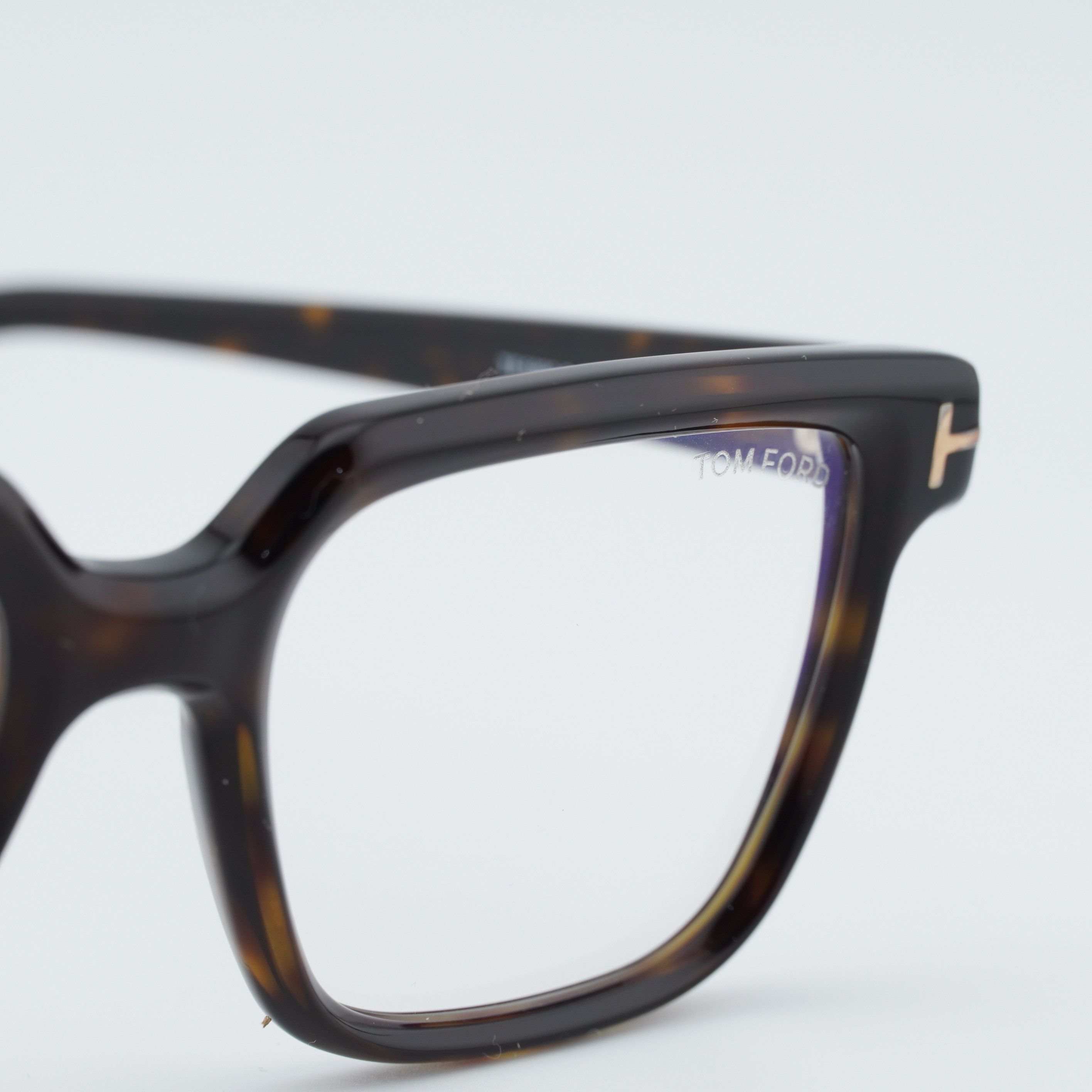 Tom Ford Tom Ford FT5889-B 052 Eyeglasses Havana 53mm Square Frame Size ONE SIZE - 9 Thumbnail