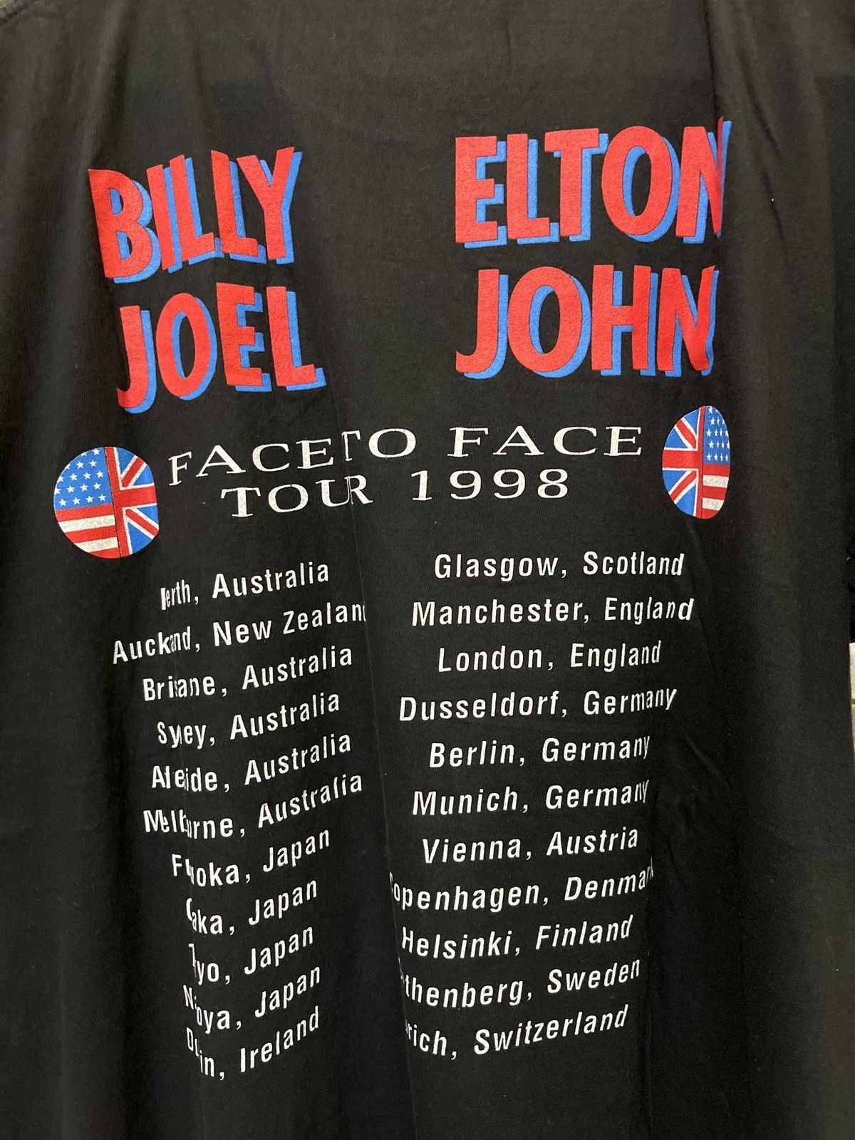 Band Tees Vintage Billy Joel & Elton Jhon Face to Face Tour 1998 Size US L / EU 52-54 / 3 - 5 Thumbnail
