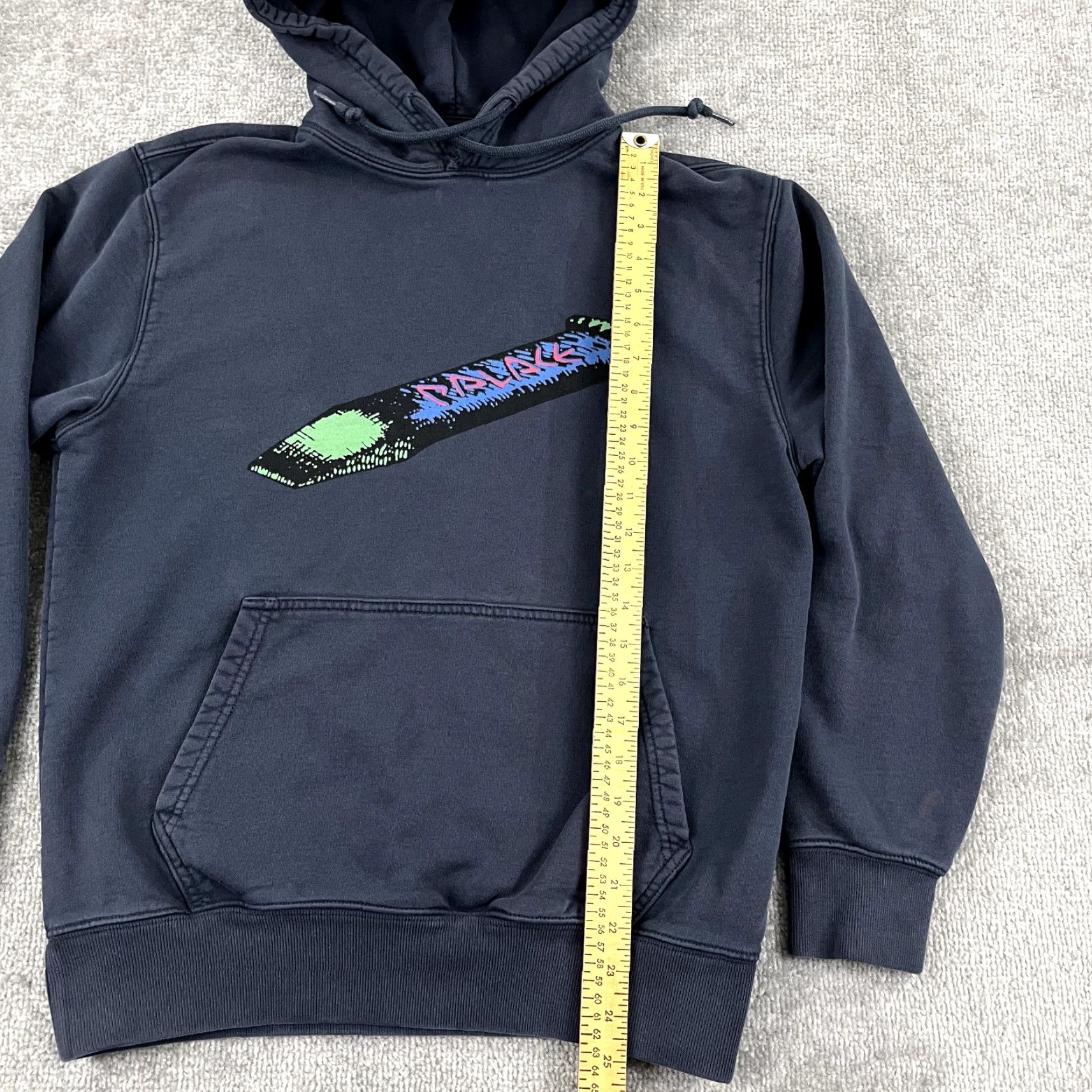 Palace PALACE Hoodie Womens Small Faded Blue Chizzle Up Graphic Skateboards Streetwear Size S / US 4 / IT 40 - 4 Thumbnail