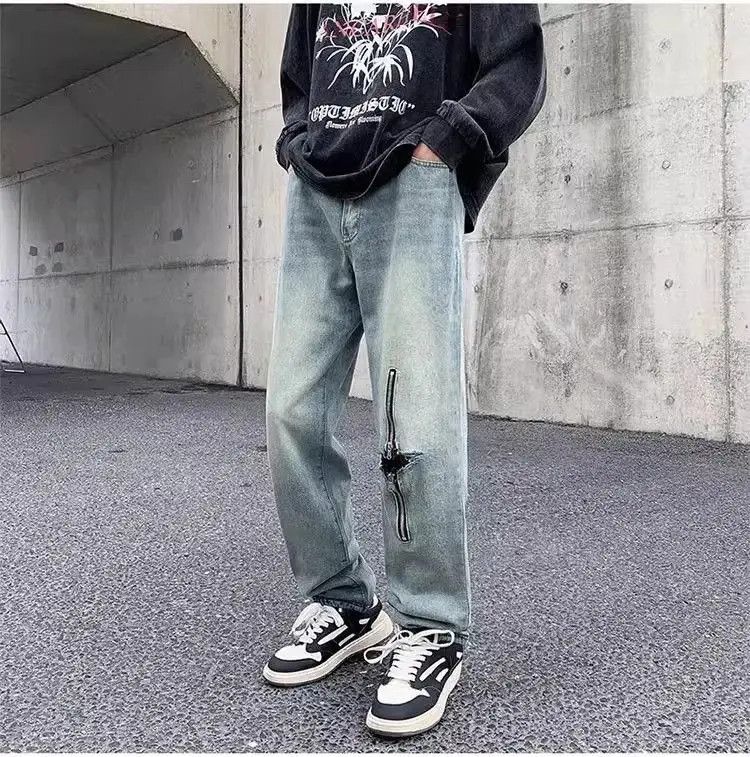 Japanese Brand Hip hop retro distressed jeans Size US 32 / EU 48 - 3 Thumbnail