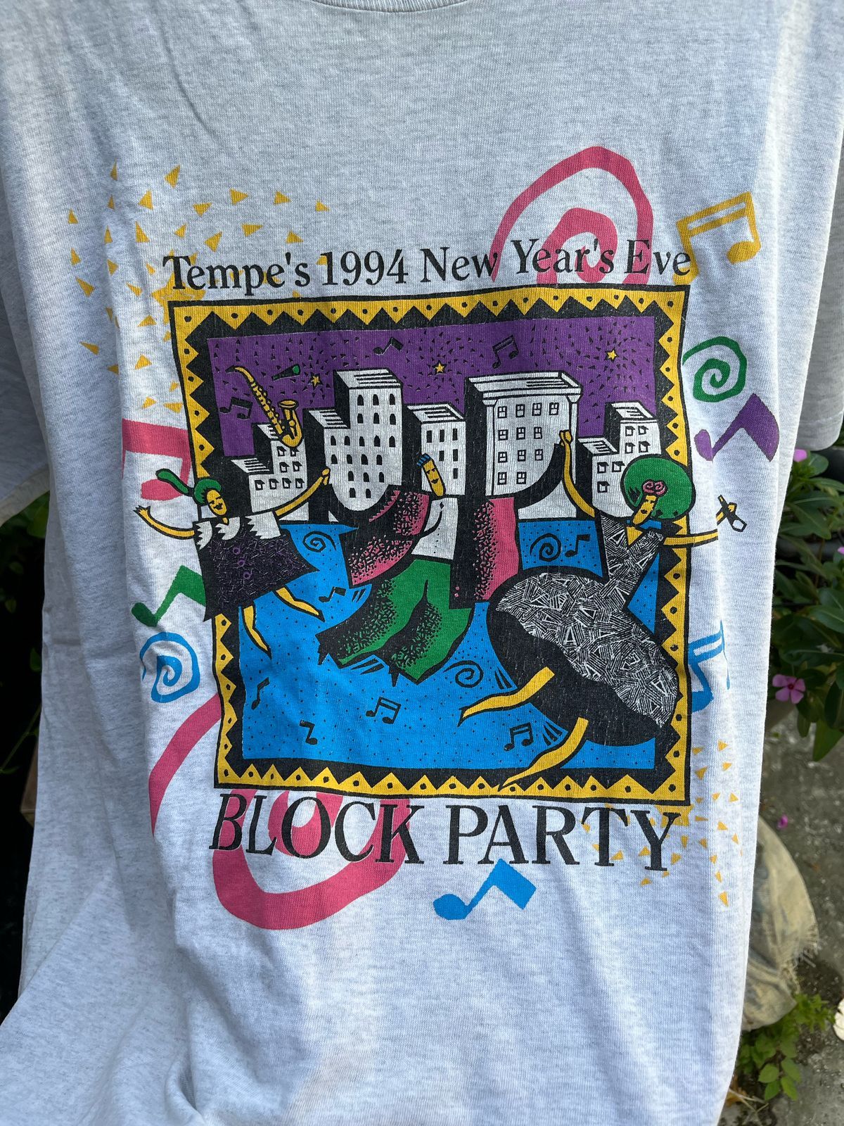 Fruit Of The Loom × Vintage vintage tempe block party 1994 new york eve tshirt Size US XL / EU 56 / 4 - 3 Thumbnail