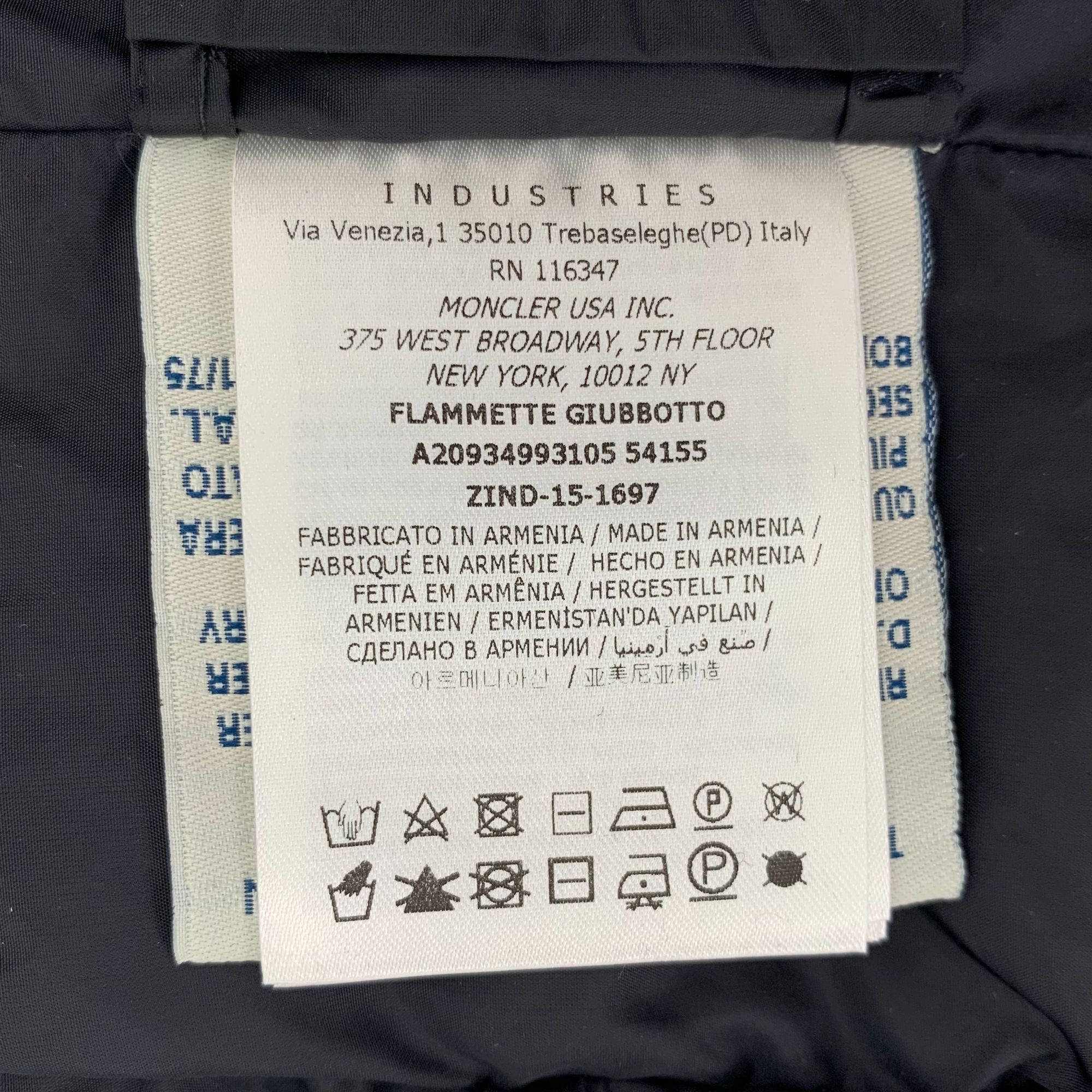 Moncler Moncler Flammette Black Hooded Quilted Down Jacket XS Size XS / US 0-2 / IT 36-38 - 3 Thumbnail
