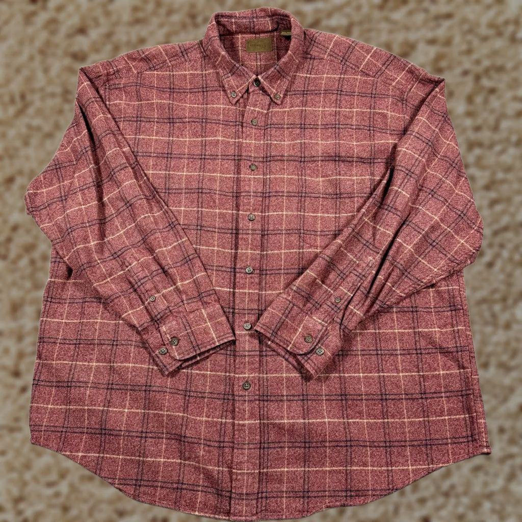Vintage St John Bay Shirt Plaid Button-Down Long Sleeve Red Cotton Men 2XL Adult Regular CarPlaid Vintage Bay? Size US XXL / EU 58 / 5 - 1 Thumbnail