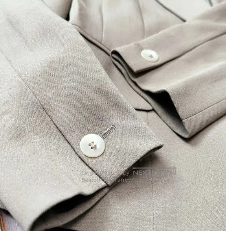 Max Mara MaxMara Beige Wool Blazer Cardigan . Size XXS / US 00 / IT 34 - 4 Thumbnail