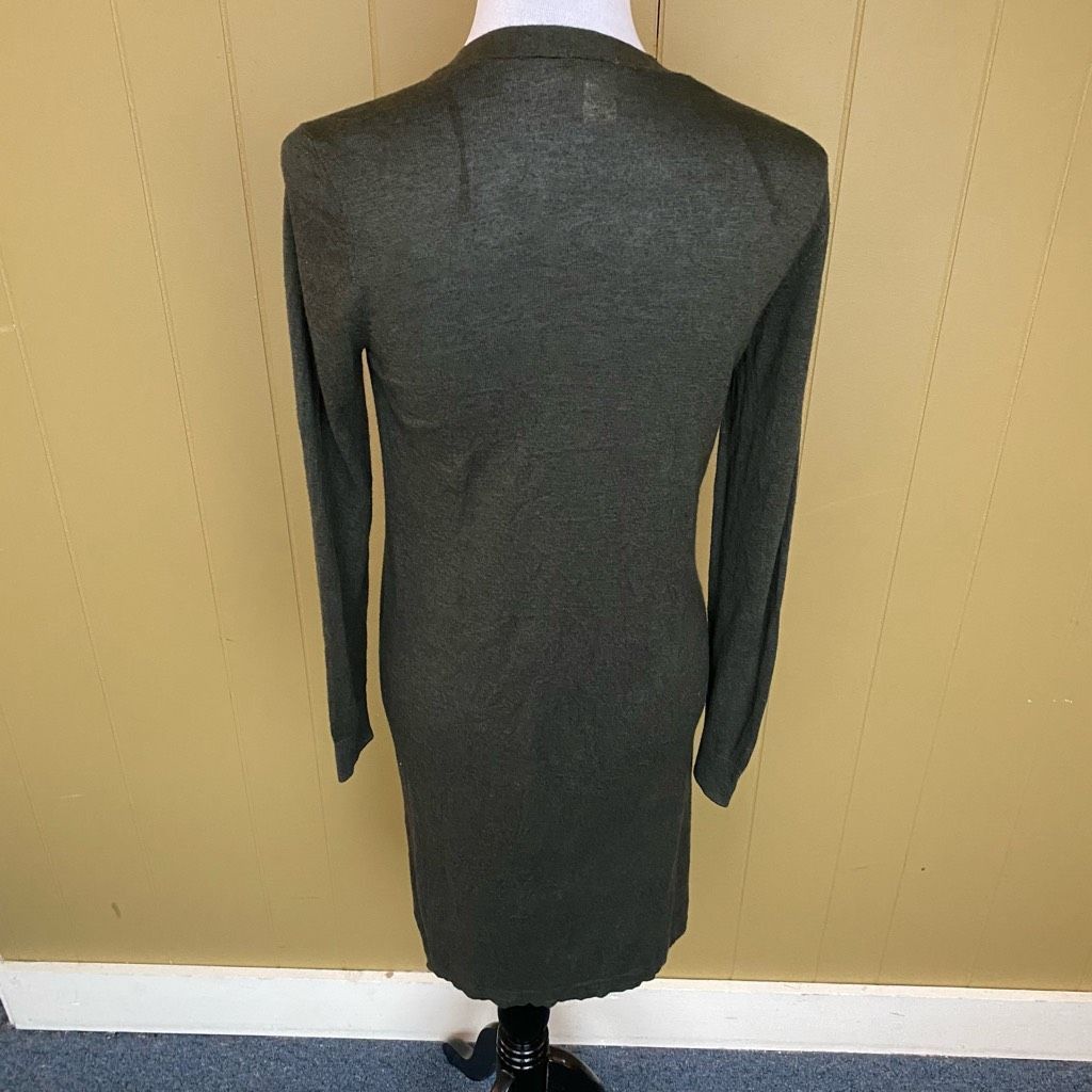 H&M H&M women S open front lightweight longsleeve cardigan olive Size S / US 4 / IT 40 - 7 Thumbnail