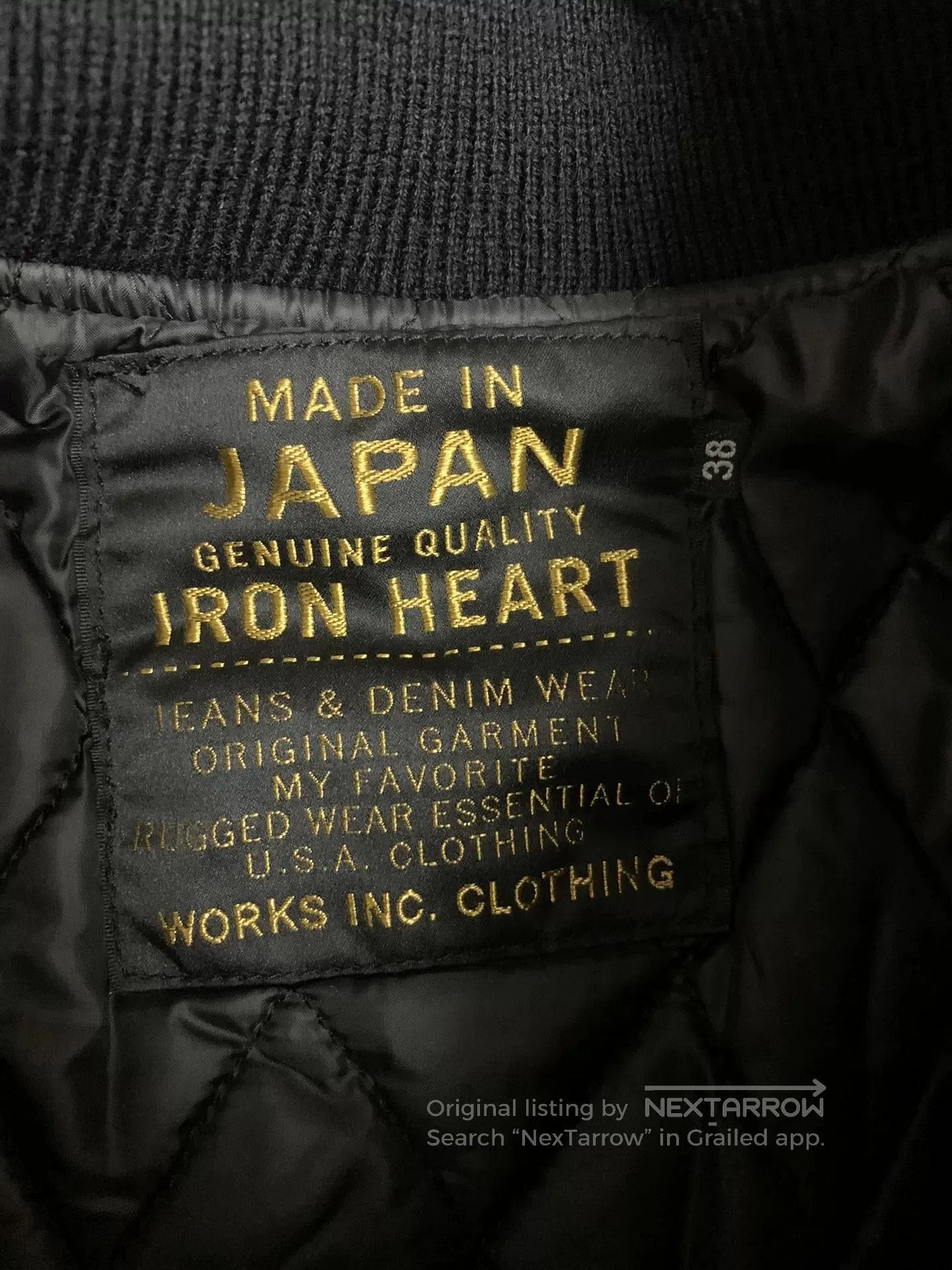 Iron Heart black wool baseball jacket by iron heart. Size US M / EU 48-50 / 2 - 2 Thumbnail