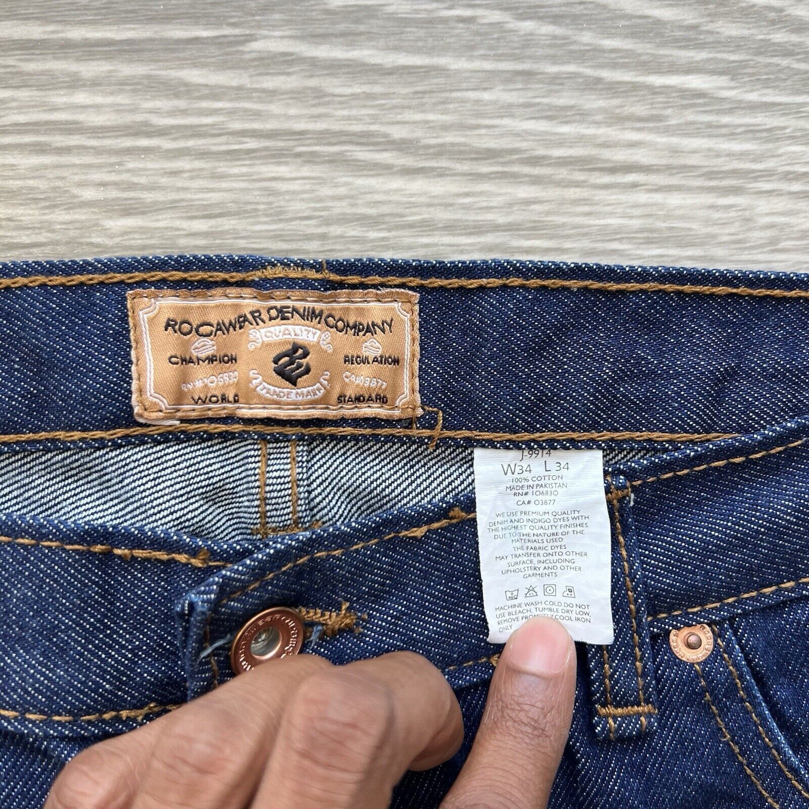 Rocawear Rocawear Jeans Mens 34x34 Blue Y2K Straight Embroidered Size US 34 / EU 50 - 8 Thumbnail