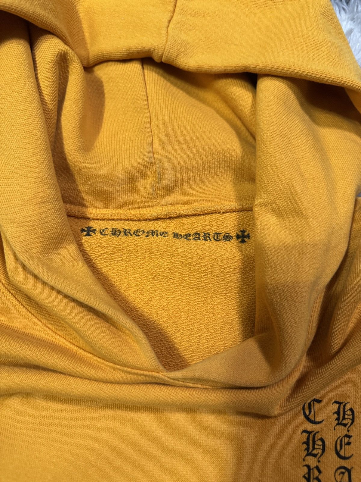 Chrome Hearts Chrome Hearts Mustard Vertical Logo Pullover Hoodie Size US M / EU 48-50 / 2 - 5 Thumbnail