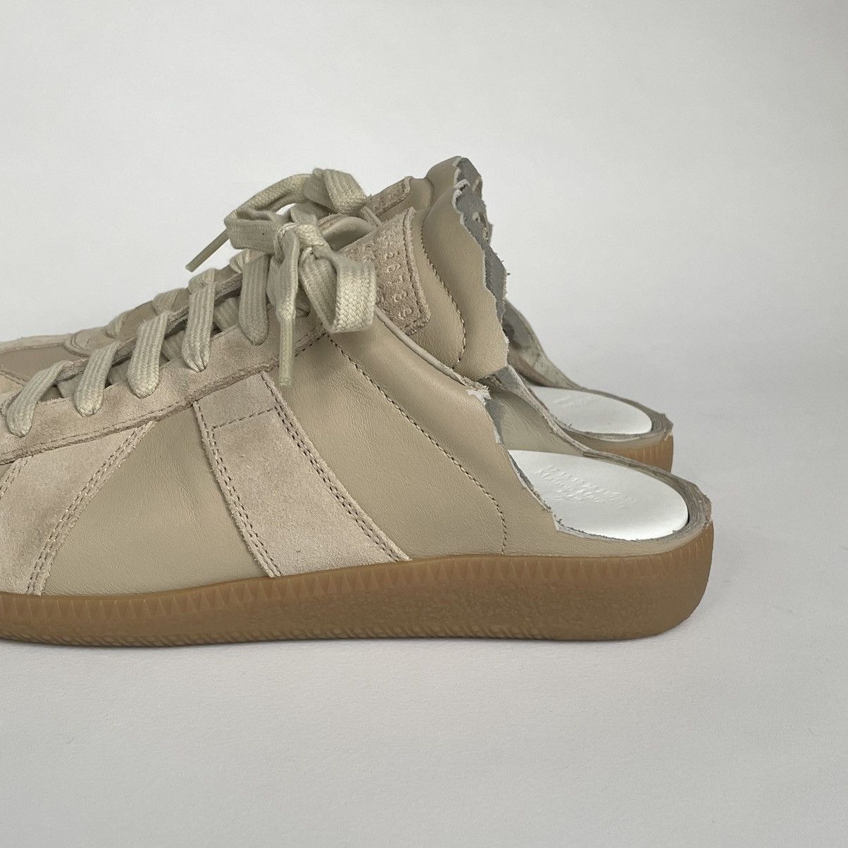 Maison Margiela S/S 21 Beige Mule GAT Sneakers Size US 7 / IT 37 - 9 Thumbnail