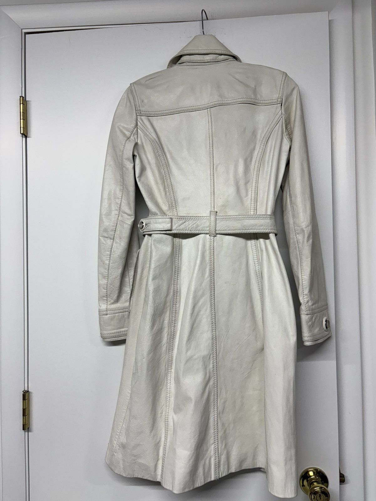 Dolce & Gabbana Dolce & Gabbana White Leather Coat SC0002/TELBO SZ 38 Size XS / US 0-2 / IT 36-38 - 5 Thumbnail