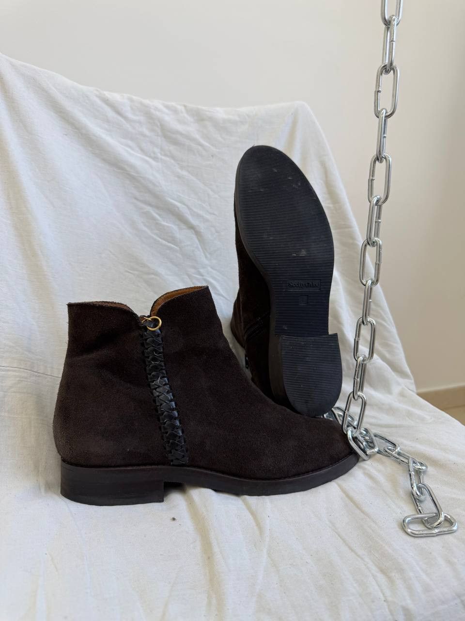 Vintage See By Chloé Vintage Men's Suede Classic Avant-Garde Boots Size US 9 / EU 42 - 1 Thumbnail