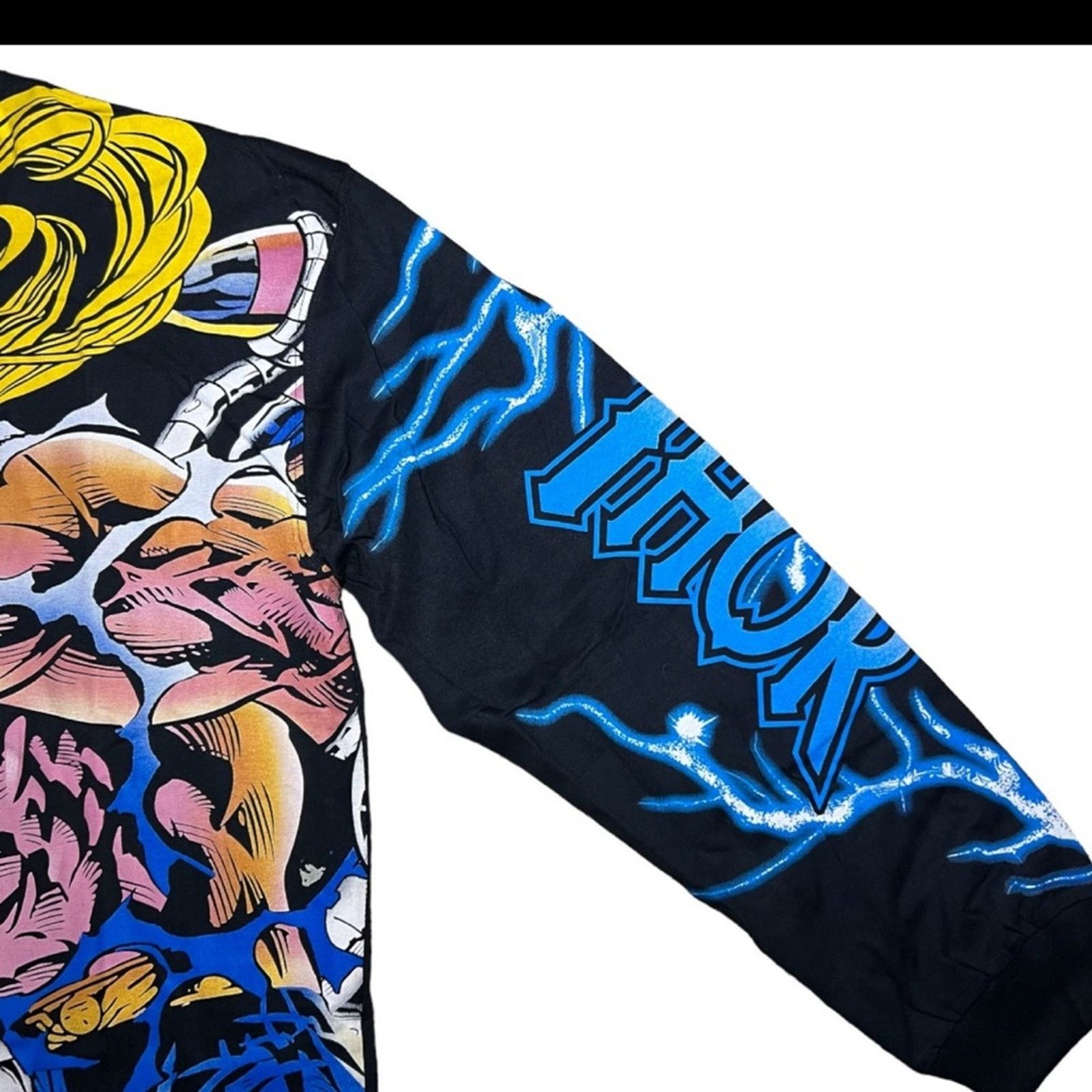 Marvel Comics NWT MARVEL THOR ALL OVER PRINT AOP HEAVY LONGSLEEVE SHIRT Size US XL / EU 56 / 4 - 5 Thumbnail