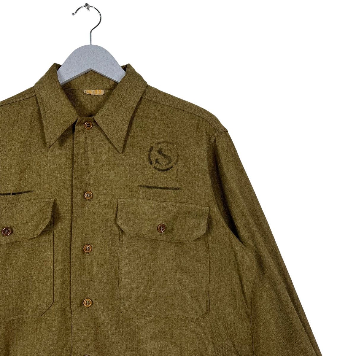Vintage 🔥 RARE VINTAGE WWll WOOL SHIRT Size US M / EU 48-50 / 2 - 6 Thumbnail