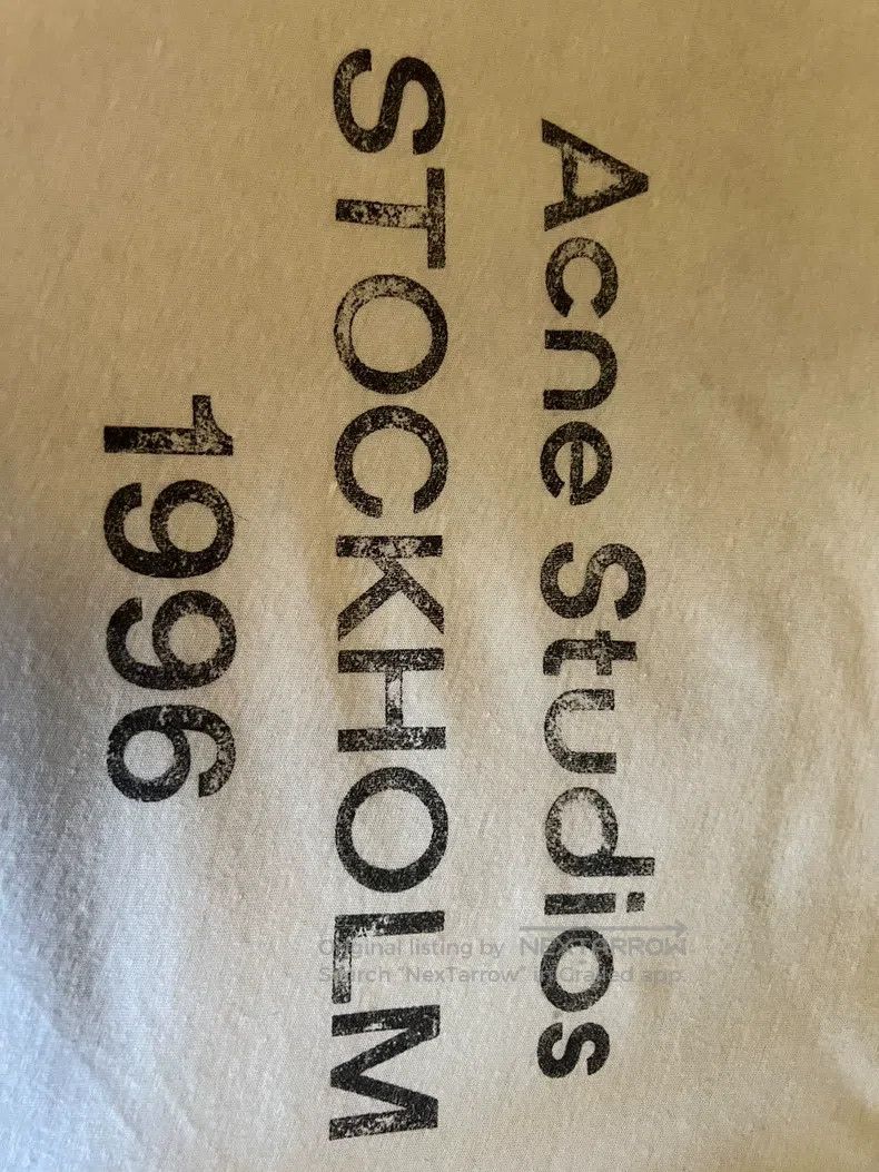 Acne Studios Acne Studios White 1996 Letter Print Vintage Short-Sleeve Size US L / EU 52-54 / 3 - 2 Thumbnail
