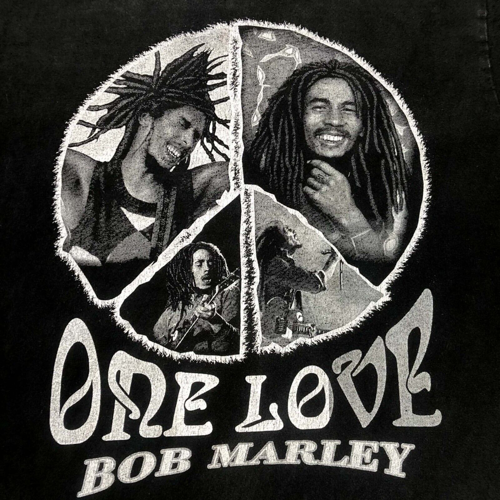 Bob Marley × Rap Tees × Vintage VTG Bob Marley One Love T Shirt Small Double Sided Rap Tee Size US S / EU 44-46 / 1 - 5 Thumbnail