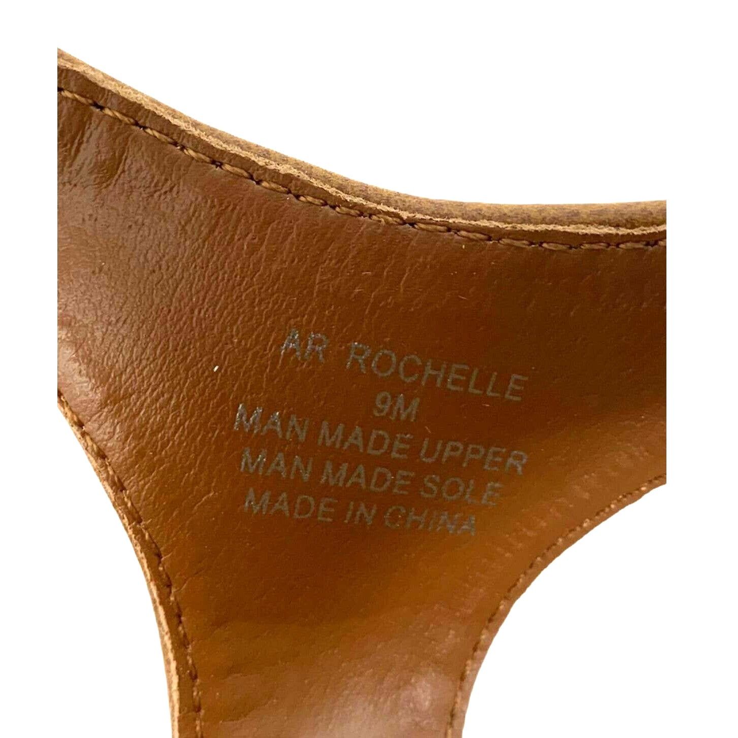 American Rag American Rag Rochelle Cognac Wedge Slingback Sandals Size 9 Size US 9 / IT 39 - 4 Thumbnail