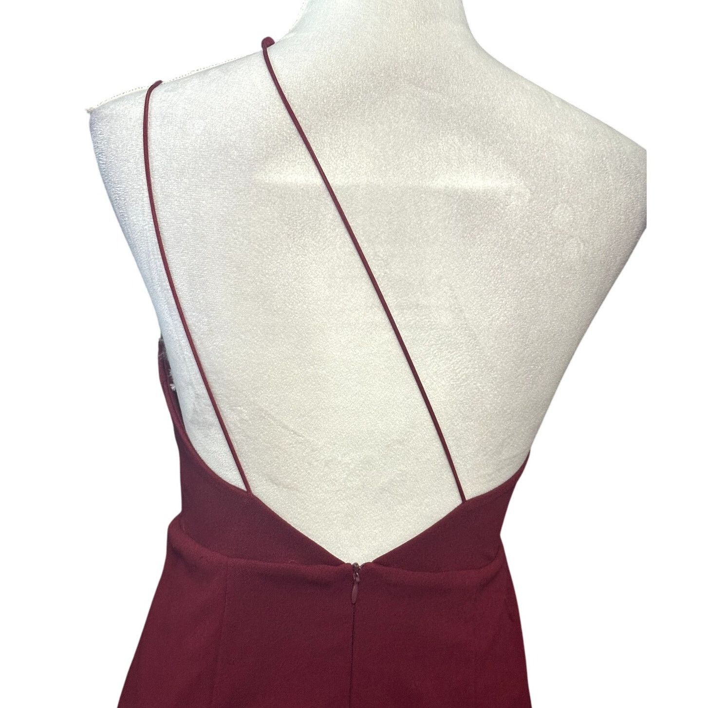 Other Lulus Womens One Shoulder Cutout Cocktail Mini RedBurgundy Size S / US 4 / IT 40 - 6 Thumbnail
