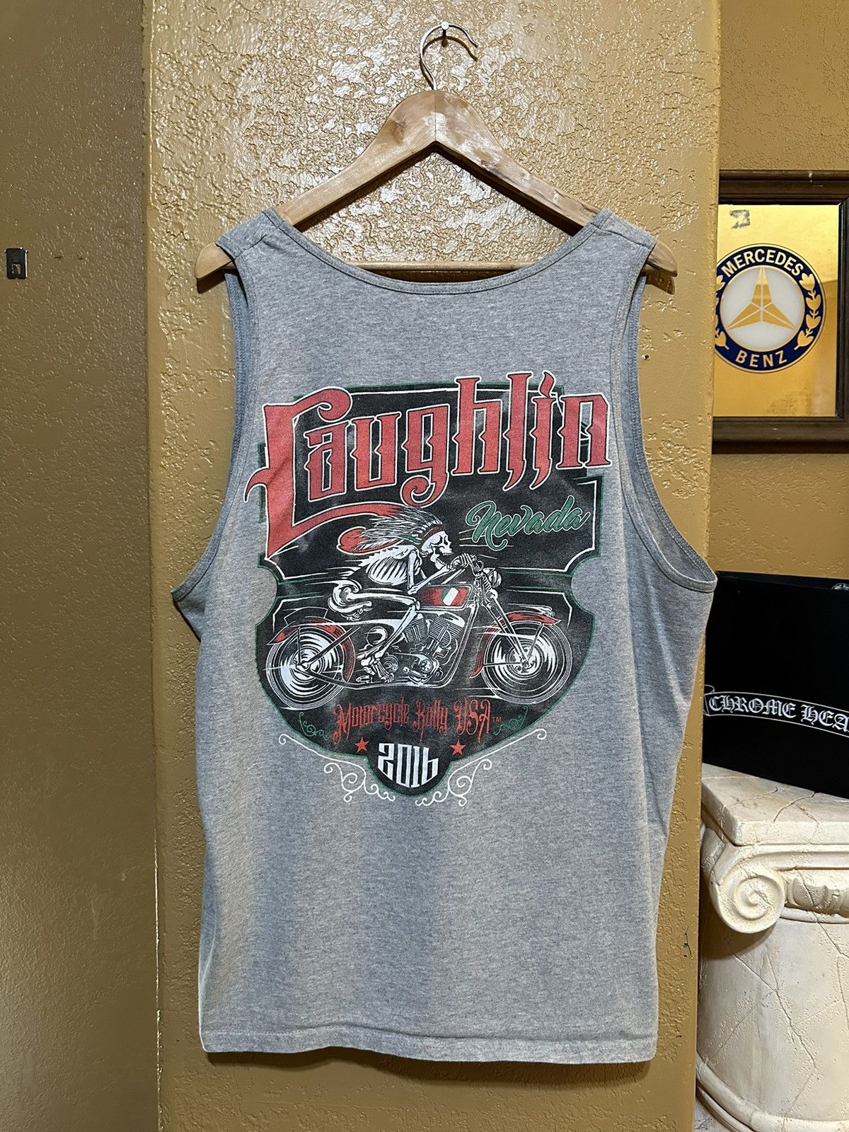 4GSELLER × Harley Davidson × West Coast Choppers Laughlin Motorcycle Rally Skeleton Tank Top XL Choppers Size US XL / EU 56 / 4 - 2 Thumbnail