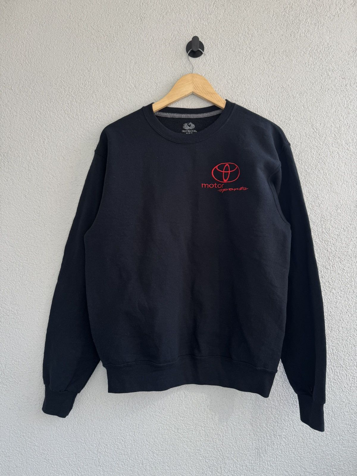 Vintage Toyota Motor Sports Crewneck Sweatshirt Black Embroidered Size US M / EU 48-50 / 2 - 4 Thumbnail