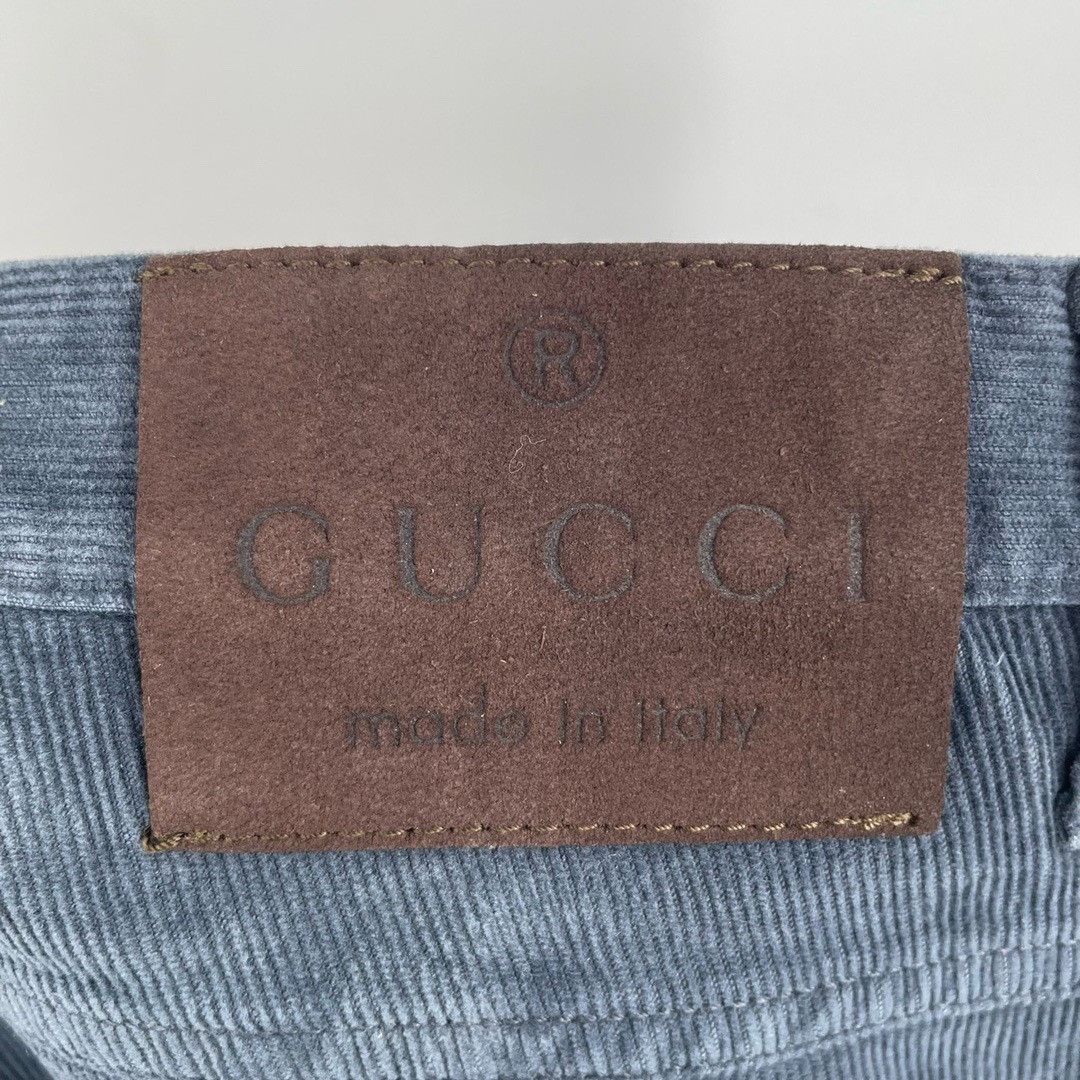 Gucci Gucci smog blue corduroy trousers Nextarrow-2412 Size US 36 / EU 52 - 4 Thumbnail