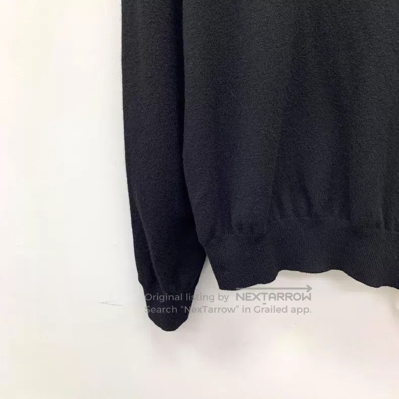 Balenciaga Balenciaga Black Logo Letter Round Neck Wool Knitwear Size XS / US 0-2 / IT 36-38 - 4 Thumbnail