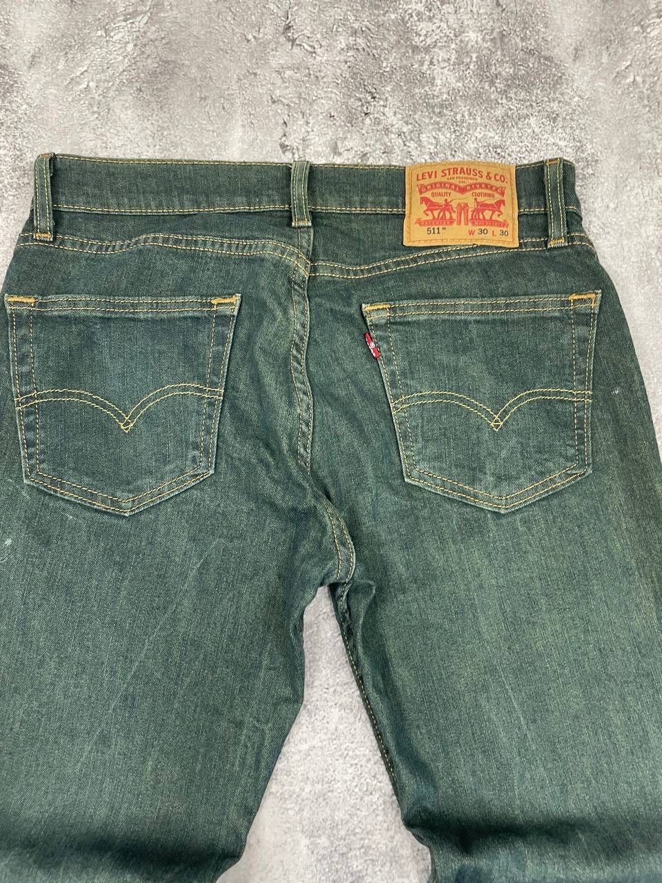 Levi's Levi's 511 Vintage Men Denim Jeans Slim Fit Green Size W30 Size US 30 / EU 46 - 2 Thumbnail