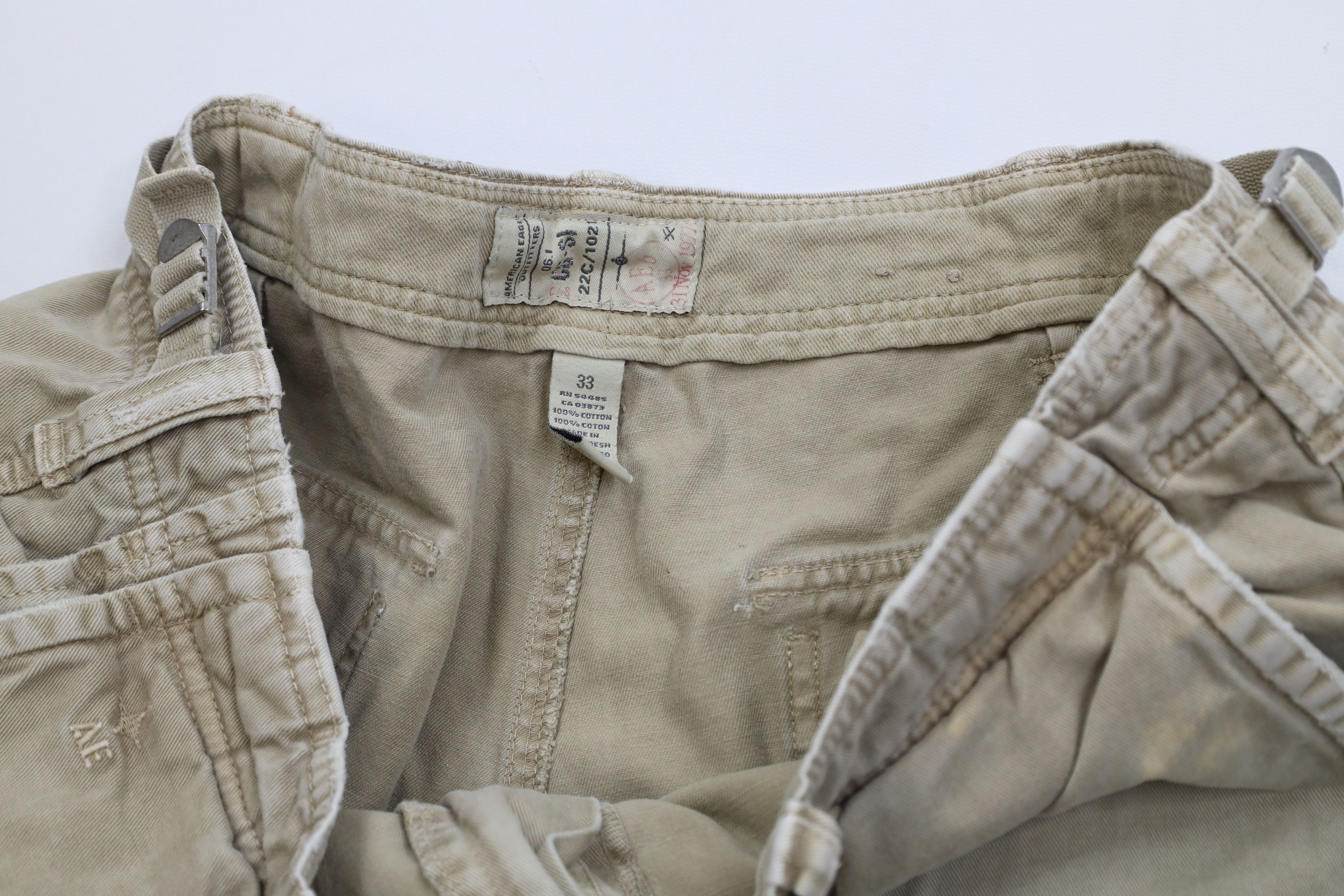 American Eagle Outfitters Vintage 90s Y2K American Eagle Outfitters Cargo Shorts Size US 33 - 10 Thumbnail