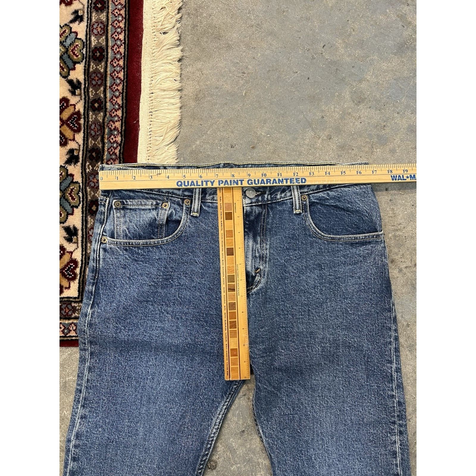 Levi's Levi's 512 Slim Tapered Blue Jeans Medium Wash 33x32 SAMPLE Size US 33 - 9 Thumbnail