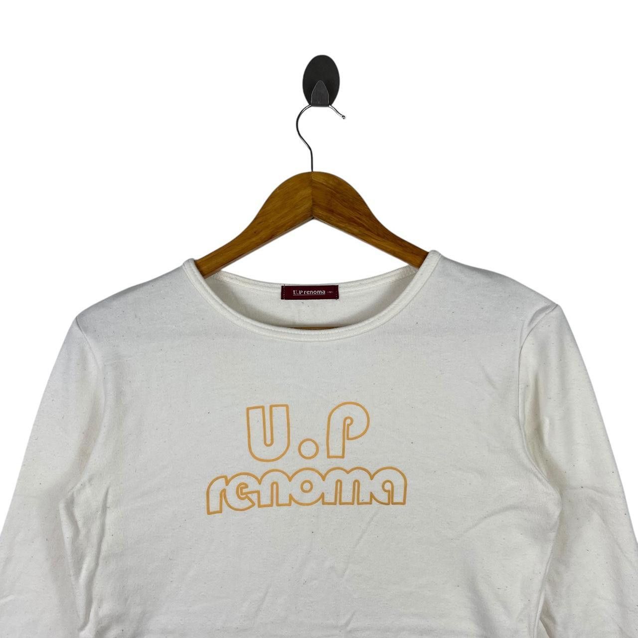 Renoma UP RENOMA PARIS Embossed Logo Tee Shirt Top Long Sleeve Size M / US 6-8 / IT 42-44 - 2 Thumbnail