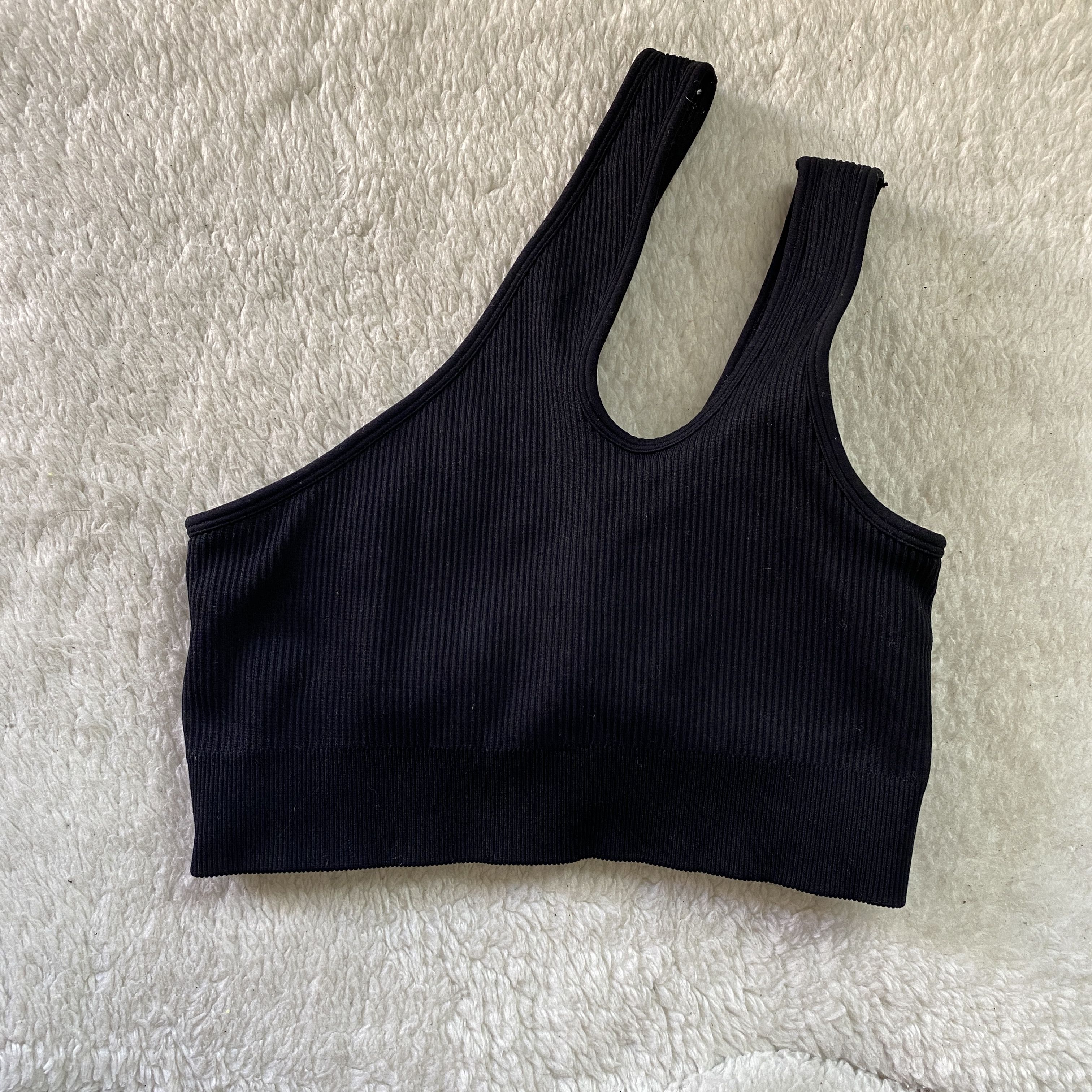 Other OQQ Women’s Ribbed One Shoulder Sports Bra Size S / US 4 / IT 40 - 4 Thumbnail