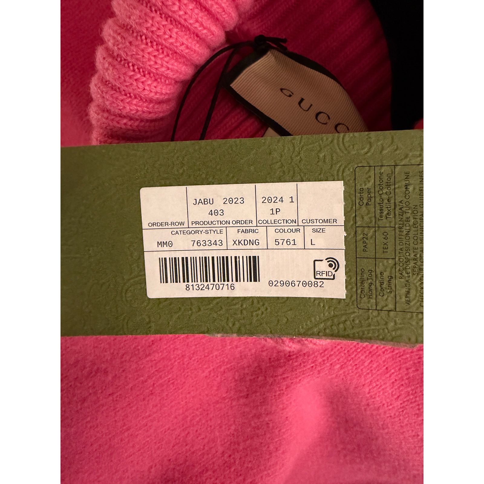 Gucci Gucci NWT Men's Logo Rose Bloom Wool Tab TurtleNeck Jumper Size US L / EU 52-54 / 3 - 6 Thumbnail