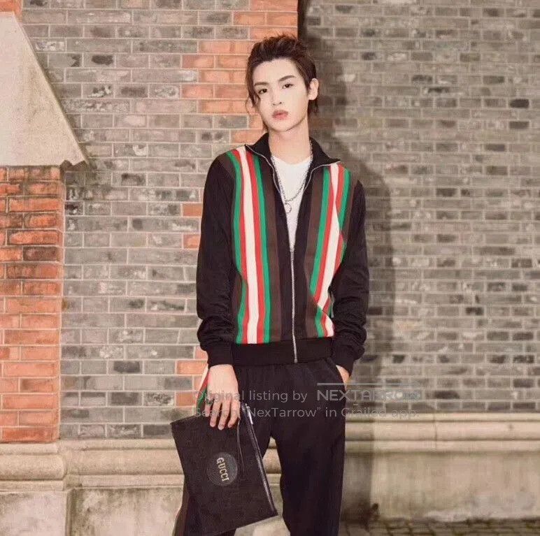 Gucci Gucci Striped Stand Collar Jacket. Size US XS / EU 42 / 0 - 8 Thumbnail