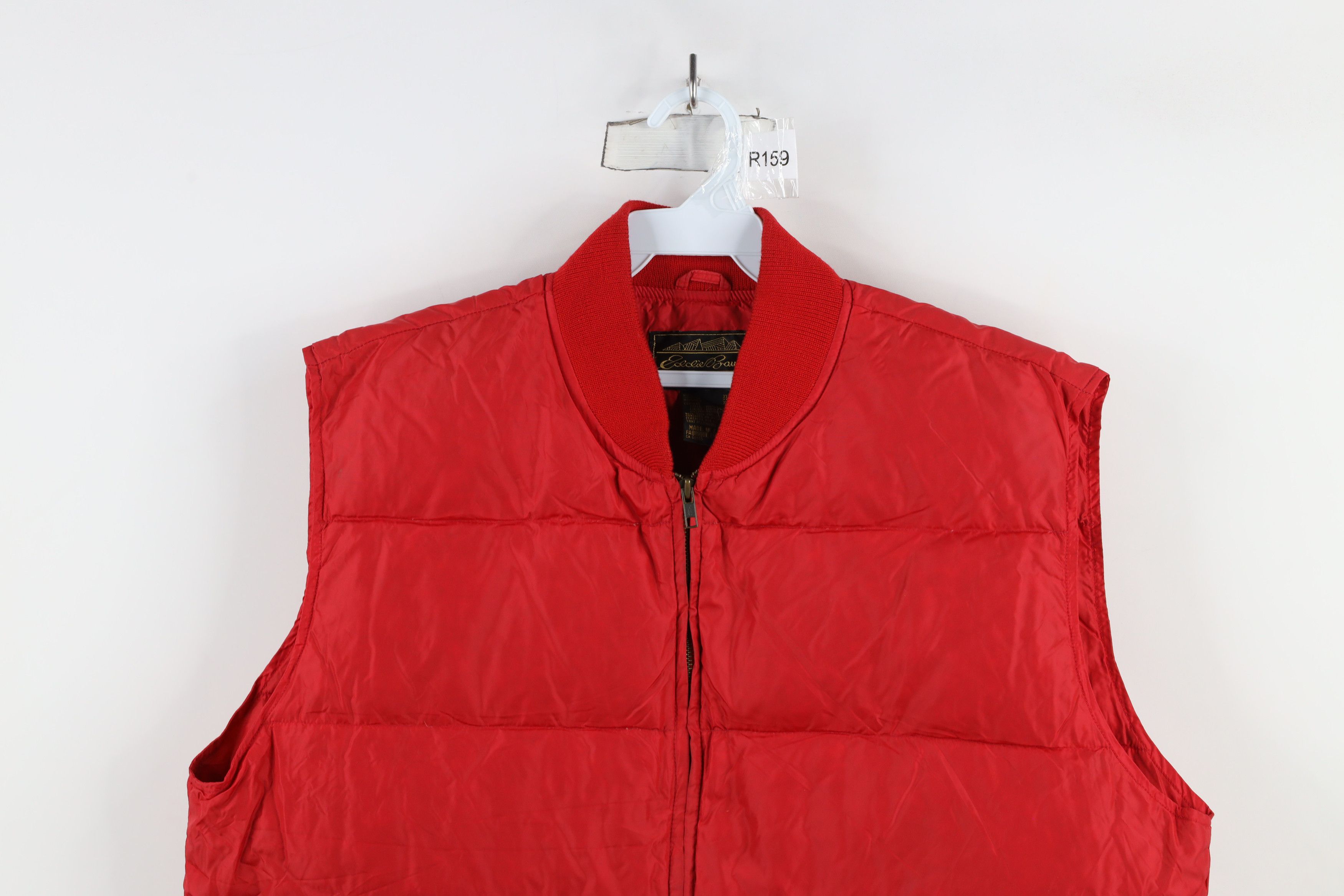 Eddie Bauer × Vintage Vintage 90s Eddie Bauer Goose Down Puffer Vest Jacket Red Size US XL / EU 56 / 4 - 2 Thumbnail