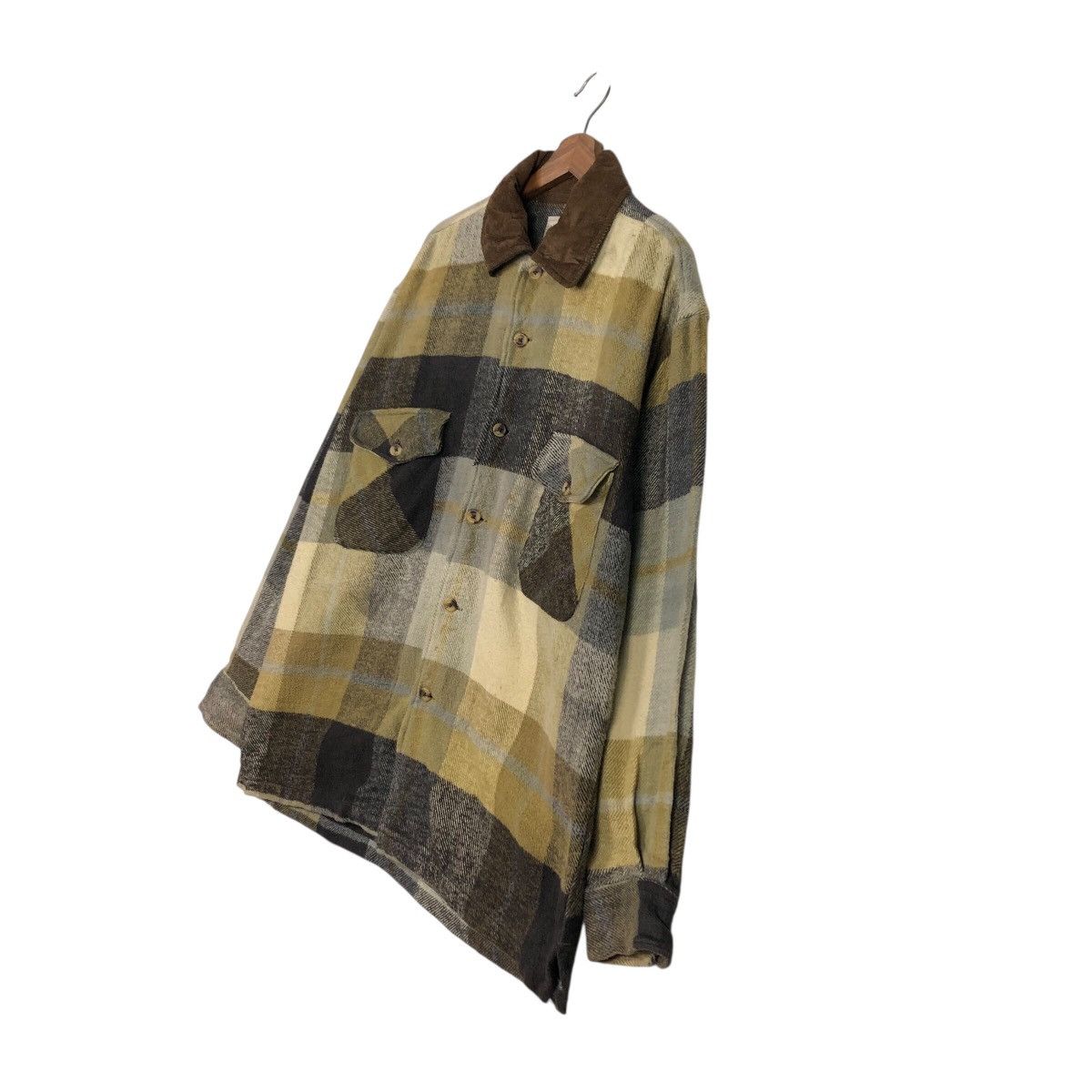 Japanese Brand 📌Vintage Wool Flannel Jacket Mandoc Tartan Issey Miyake Size US L / EU 52-54 / 3 - 3 Thumbnail