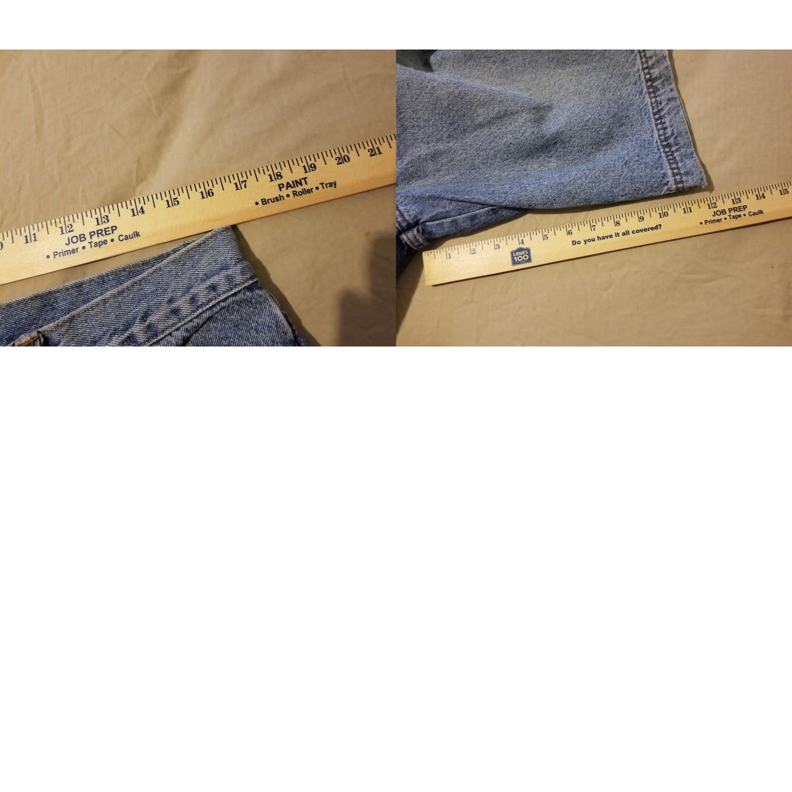 Vintage VINTAGE First Down Mens Bermuda Shorts Denim 34 32 90s Hip Hop Blue Cotton Baggy Pocket 5-Pocket Style Casual Summer Spring Mens Size US 34 / EU 50 - 8 Thumbnail