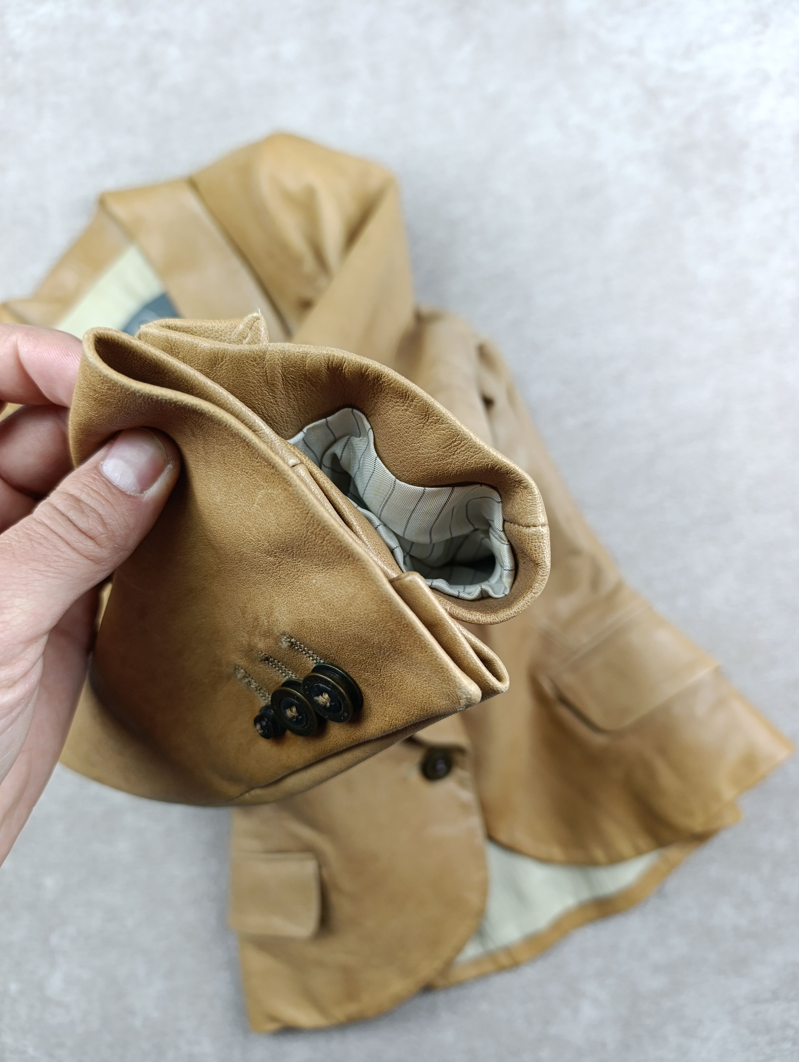 Alexander McQueen McQ Alexander McQueen Lamb Leather Blazer Jacket Size IT 40 Size S / US 4 / IT 40 - 6 Thumbnail