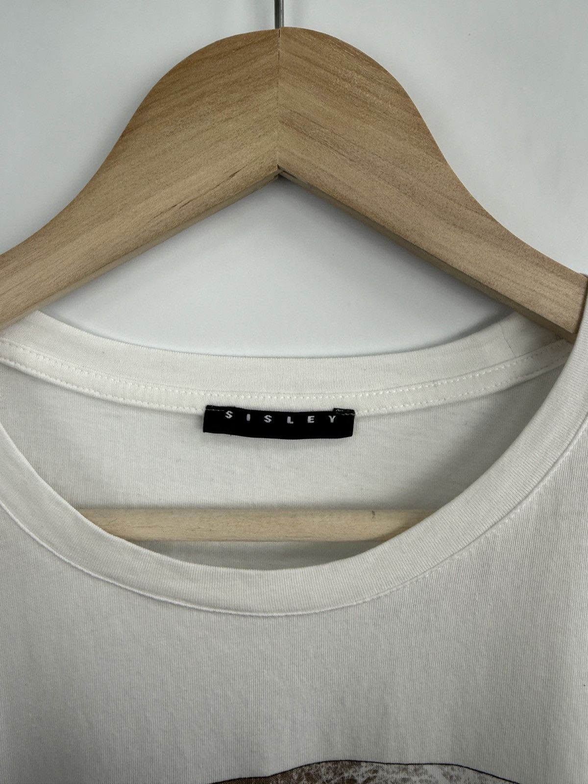 Sisley 🇺🇸 Y2K Sisley Avant Gard Art Asymmetrical T-Shirt Rare Size US XL / EU 56 / 4 - 5 Thumbnail