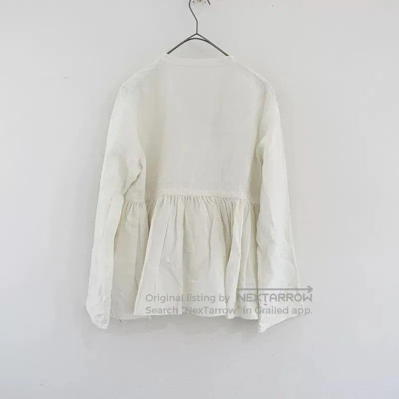 Other Natural Beige Linen Long Sleeve Shirt. Size M / US 6-8 / IT 42-44 - 2 Thumbnail