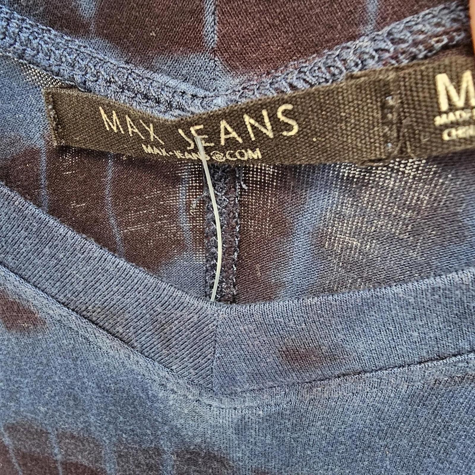 Other Max Jeans Women's Black White and Blue Tie-Dye Tank Size M / US 6-8 / IT 42-44 - 3 Thumbnail