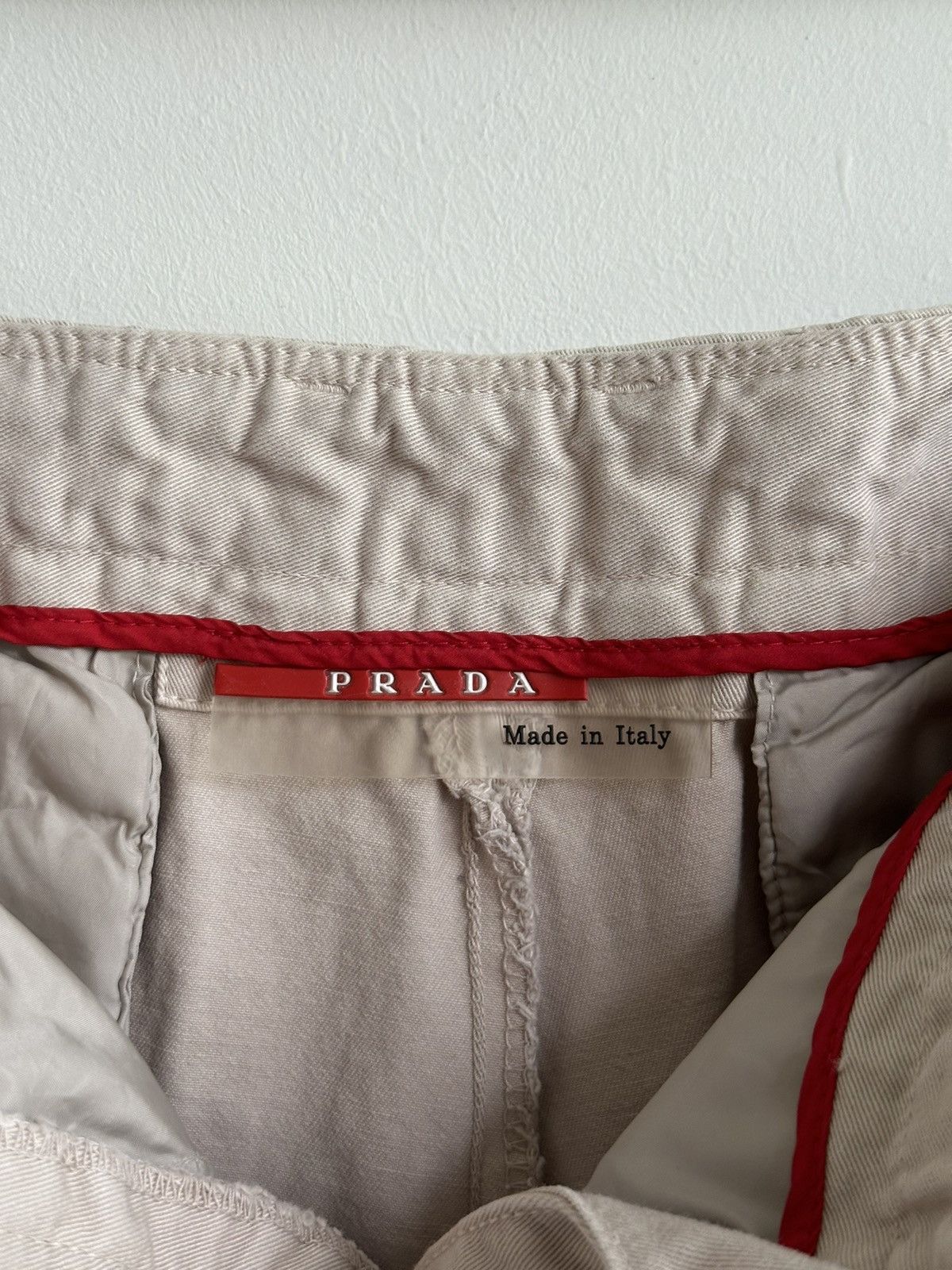 Prada 2003 Prada Cotton Beige Bootcut Chino Pants Women Size IT 42 Size 28" / US 6 / IT 42 - 11 Thumbnail