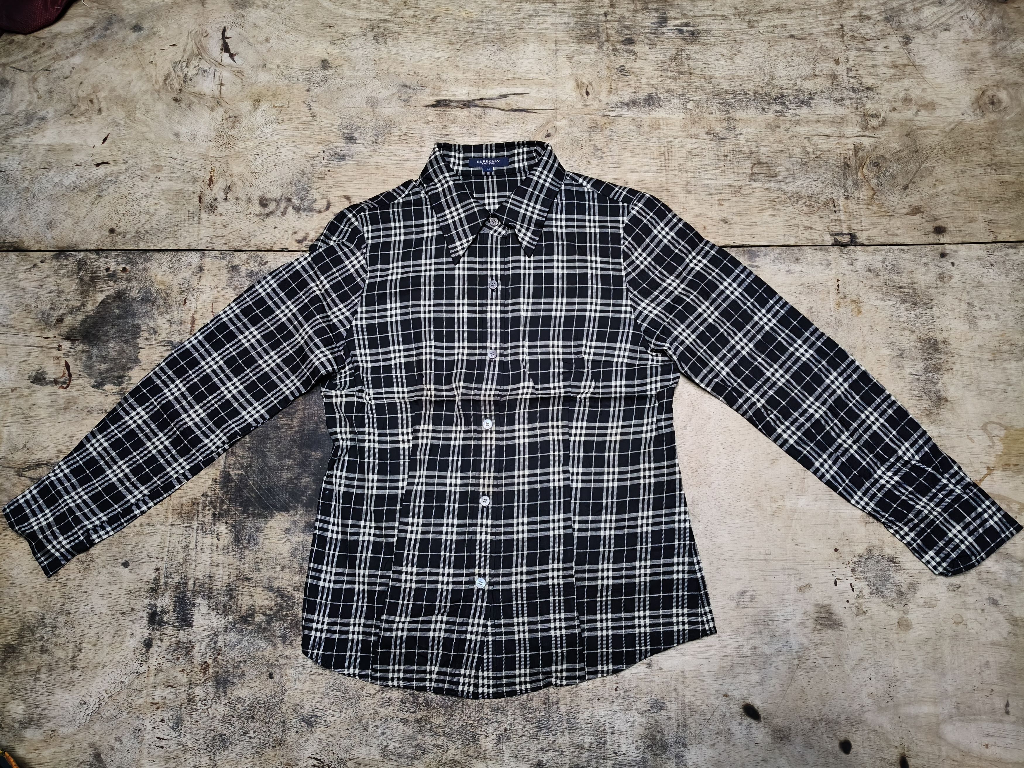 Burberry Burberry Nova Plaid Flannel Wool Size S / US 4 / IT 40 - 3 Thumbnail