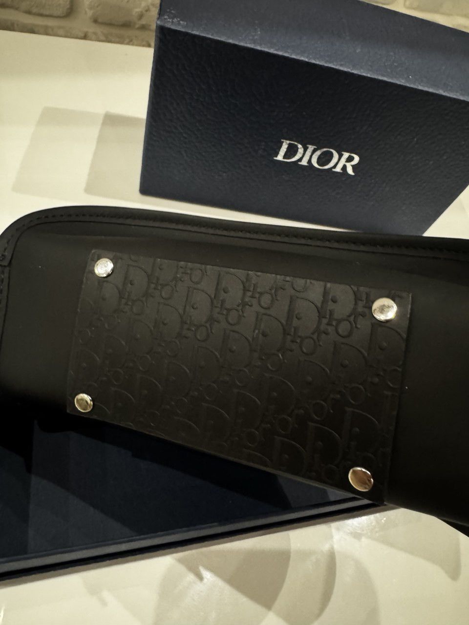Dior Christian Dior "Lady" Black Oval Cat Eye Shield Sunglasses Size ONE SIZE - 17 Thumbnail