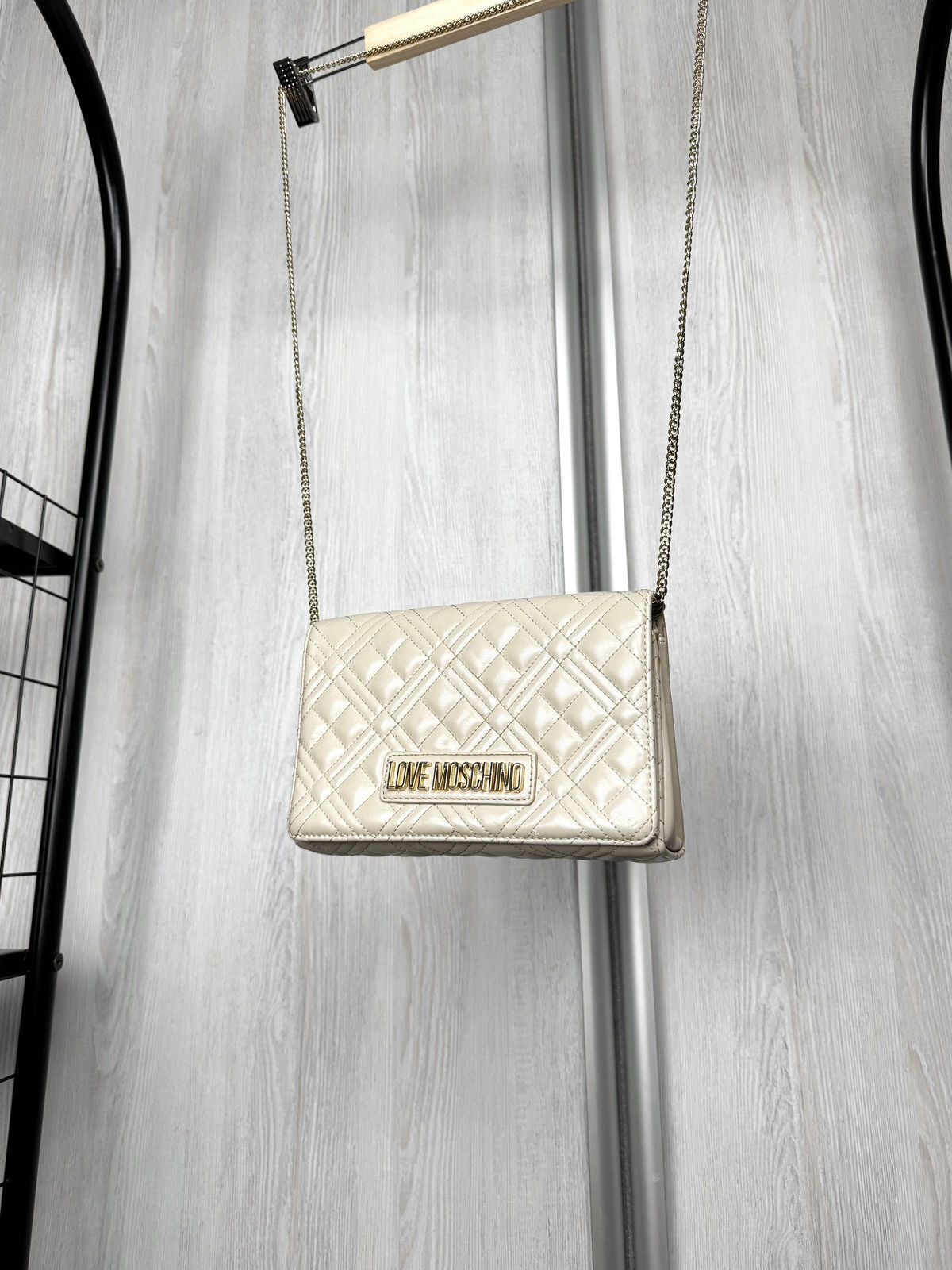 Love Moschino Love Moschino beige clutch shoulder bag faux leather Size ONE SIZE - 6 Thumbnail