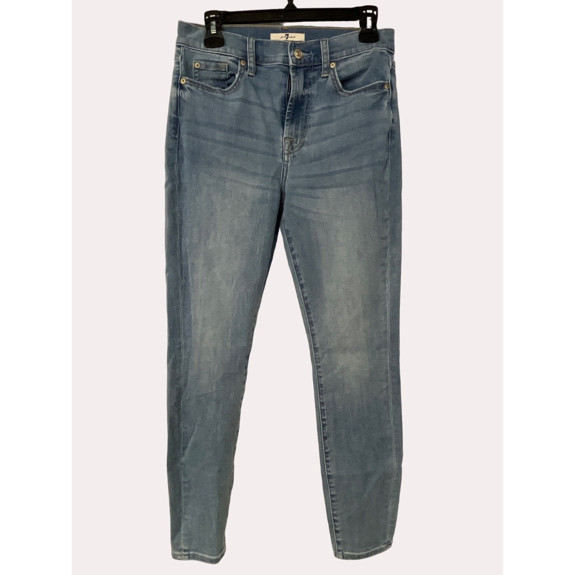 7 For All Mankind 7 For All Mankind Women's Blue High Waisted Jeans/Skinny Siz Size 28" / US 6 / IT 42 - 1 Thumbnail