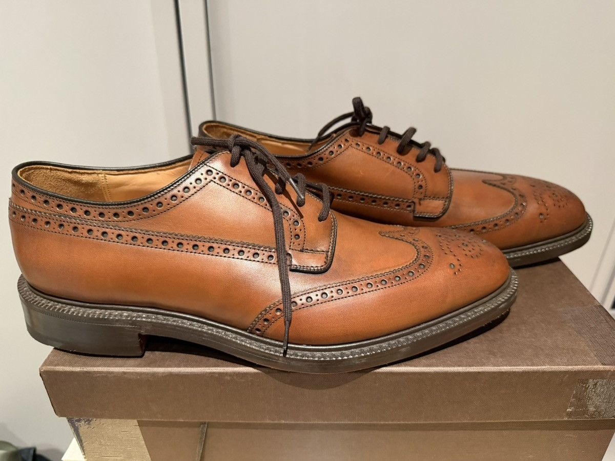 Church's Church’s Grafton 173 Nevada Calf Leather Derby Brogue Shoes Size US 10 / EU 43 - 3 Thumbnail