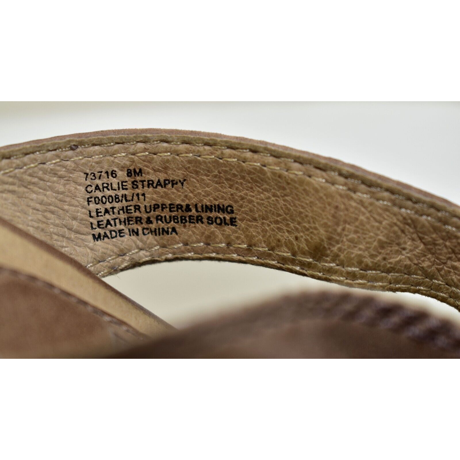Frye FRYE Carlie Brown Leather Strappy Wedge Platform Shoes Sz 8M Size US 8 / IT 38 - 6 Thumbnail