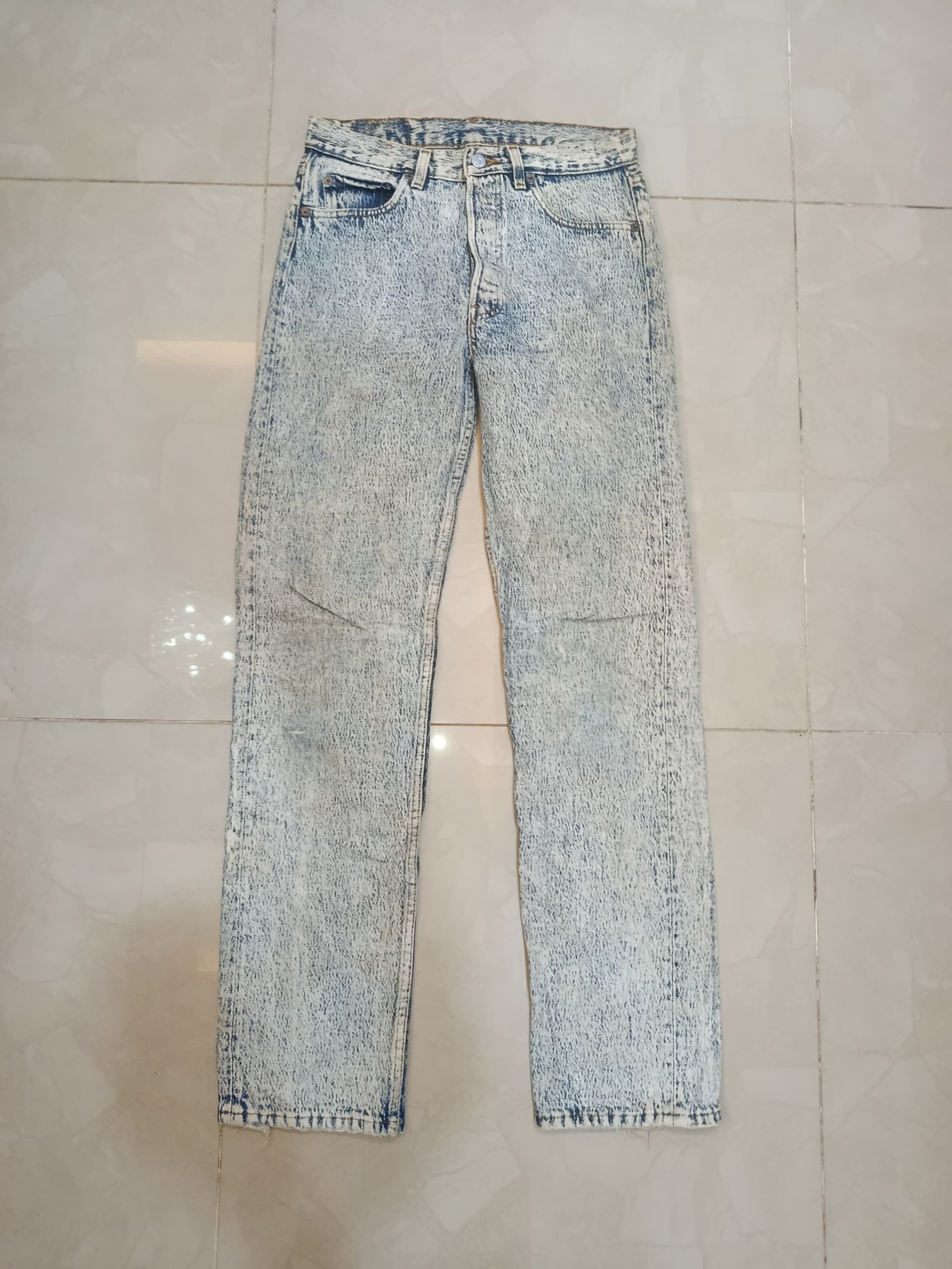 Levi's DISTRESSED LEVIS ACID WASH #522 DENIM Size US 30 / EU 46 - 1 Thumbnail