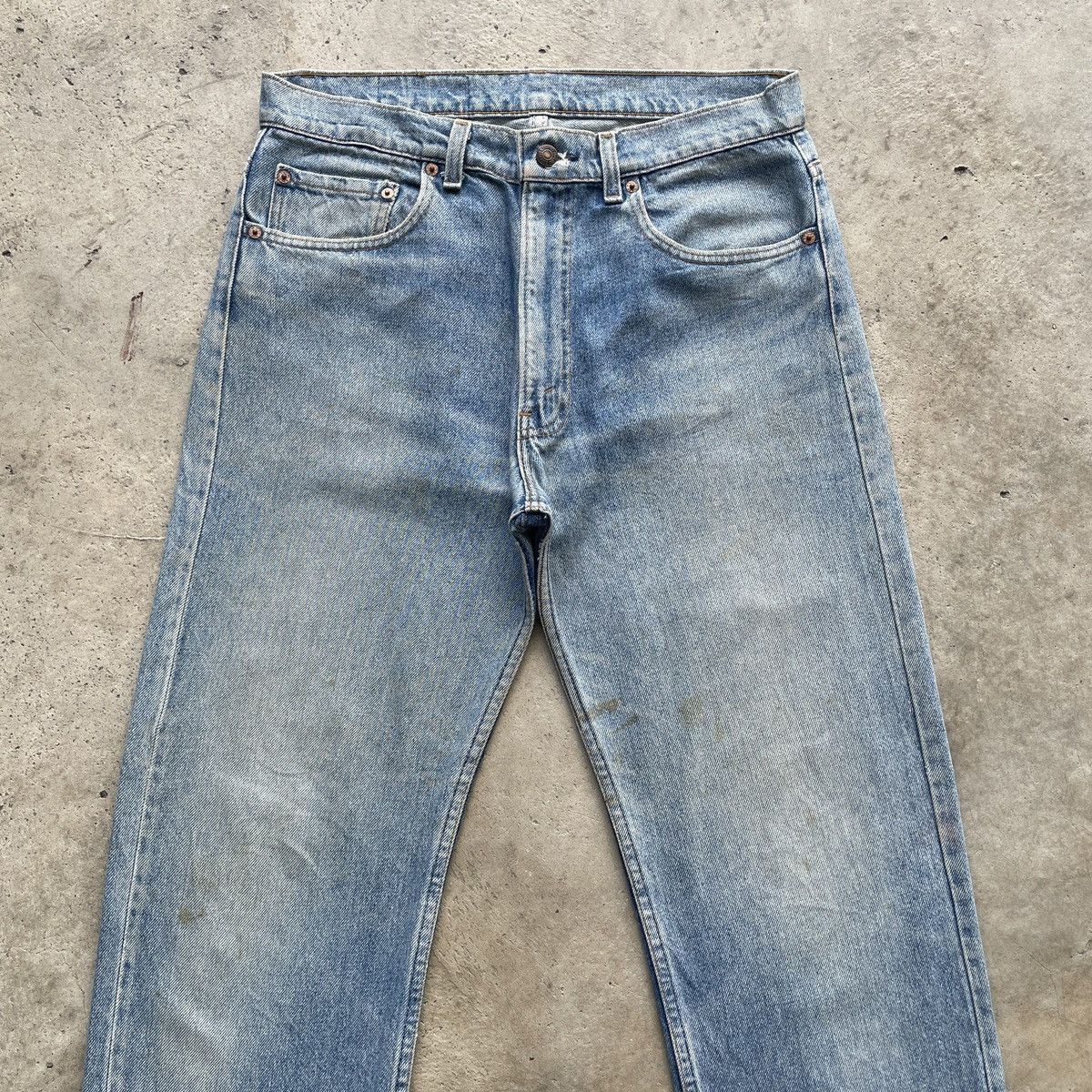 Levi's 90s Vintage Levi’s 505 Made In USA Faded Jeans Pants W33 Size US 33 - 3 Thumbnail