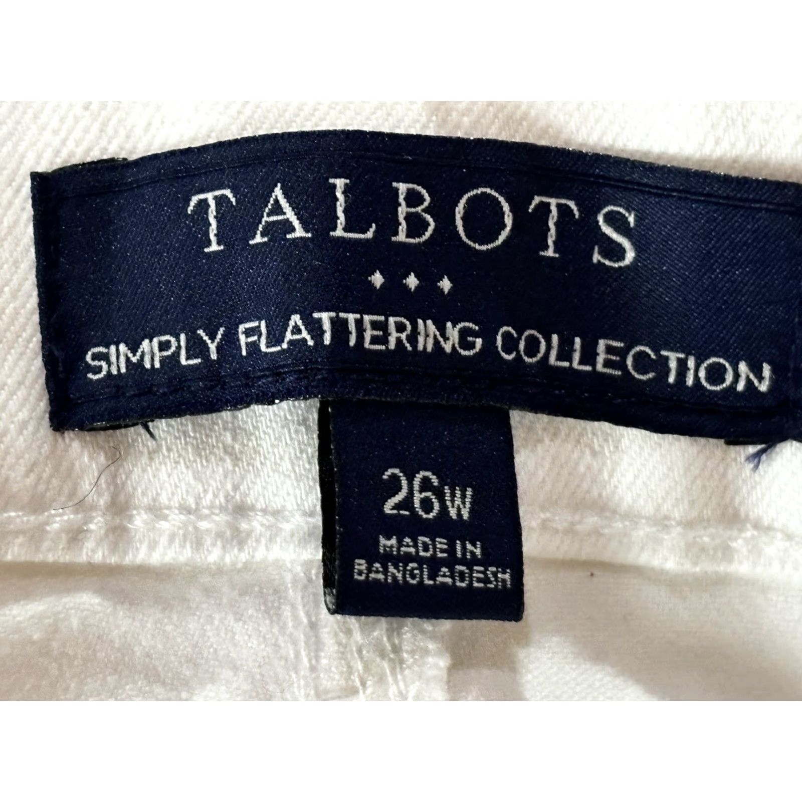 Talbots Talbots Plus Size 26W White Crop Jegging Jeans Womens Size 26" / US 2 / IT 38 - 5 Thumbnail