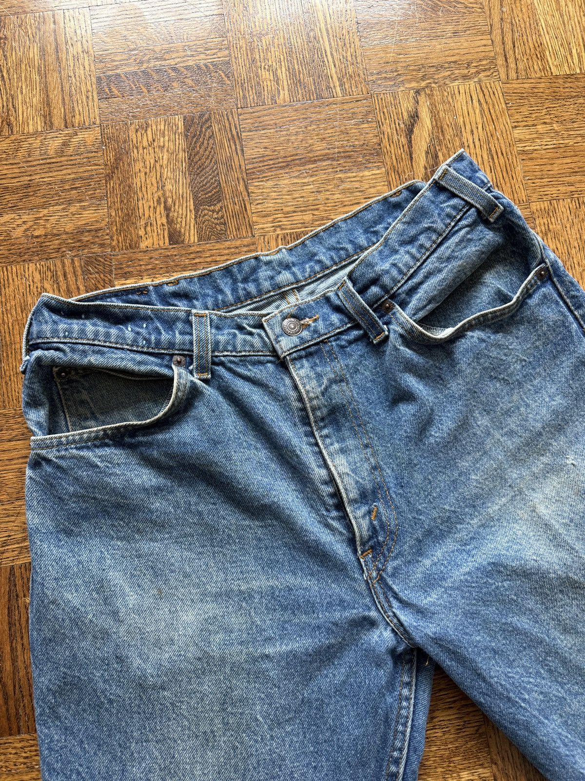 Levi's Vintage 70s Levi's Faded Leather Tab Denim Jeans Size US 32 / EU 48 - 10 Thumbnail